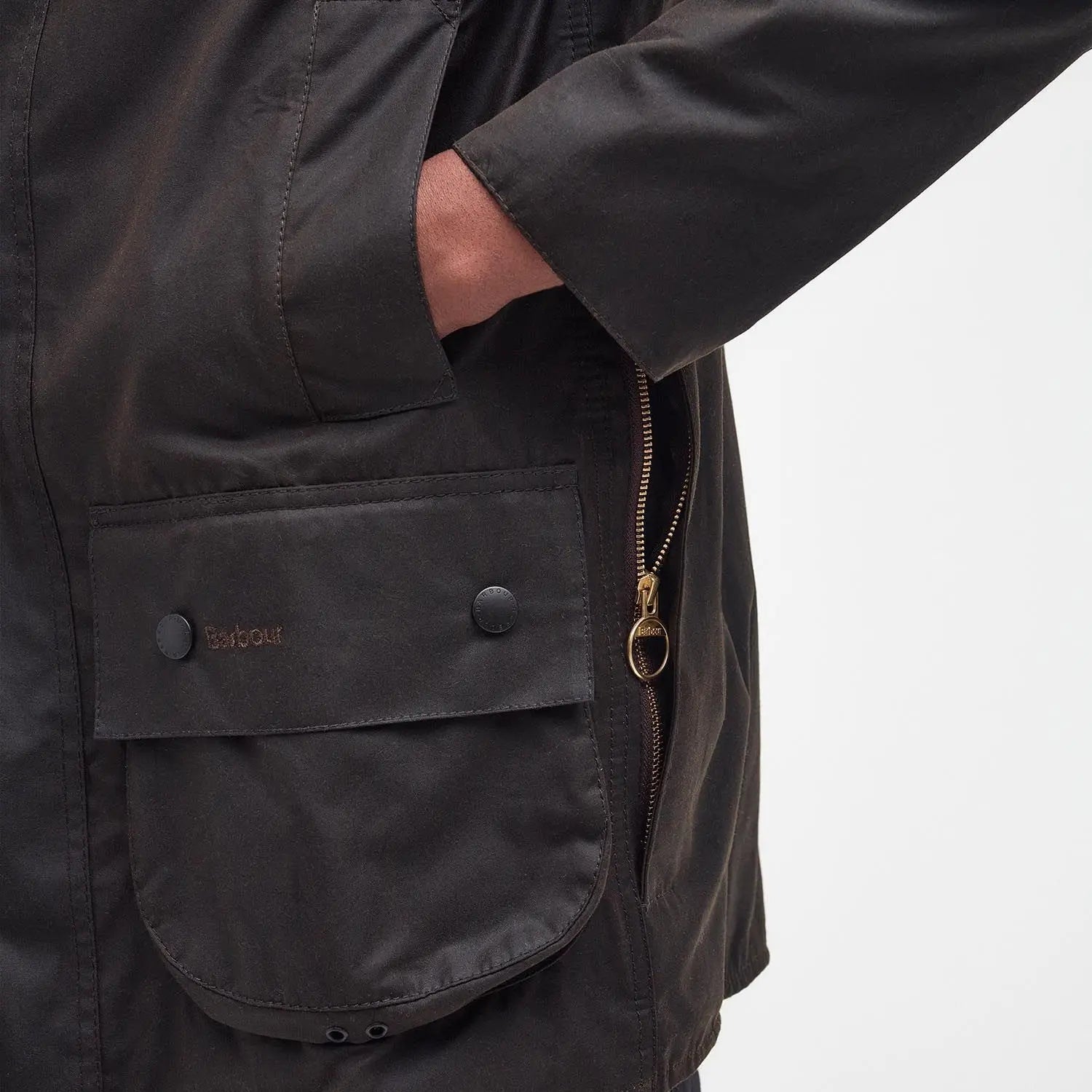 Veste Beaufort - Olive - Barbour - détail 8