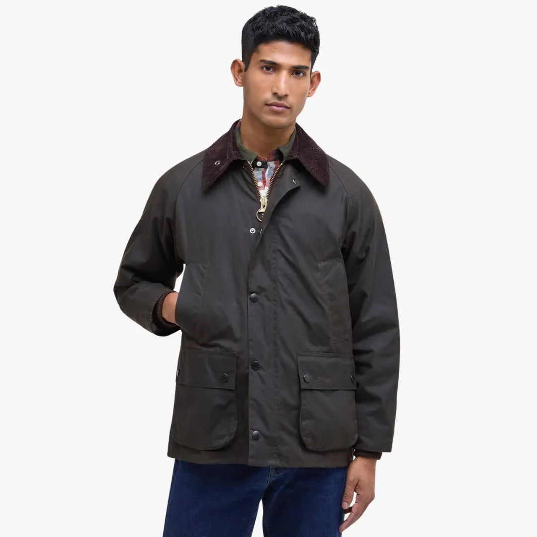 Veste Bedale - Olive - Barbour - détail 2
