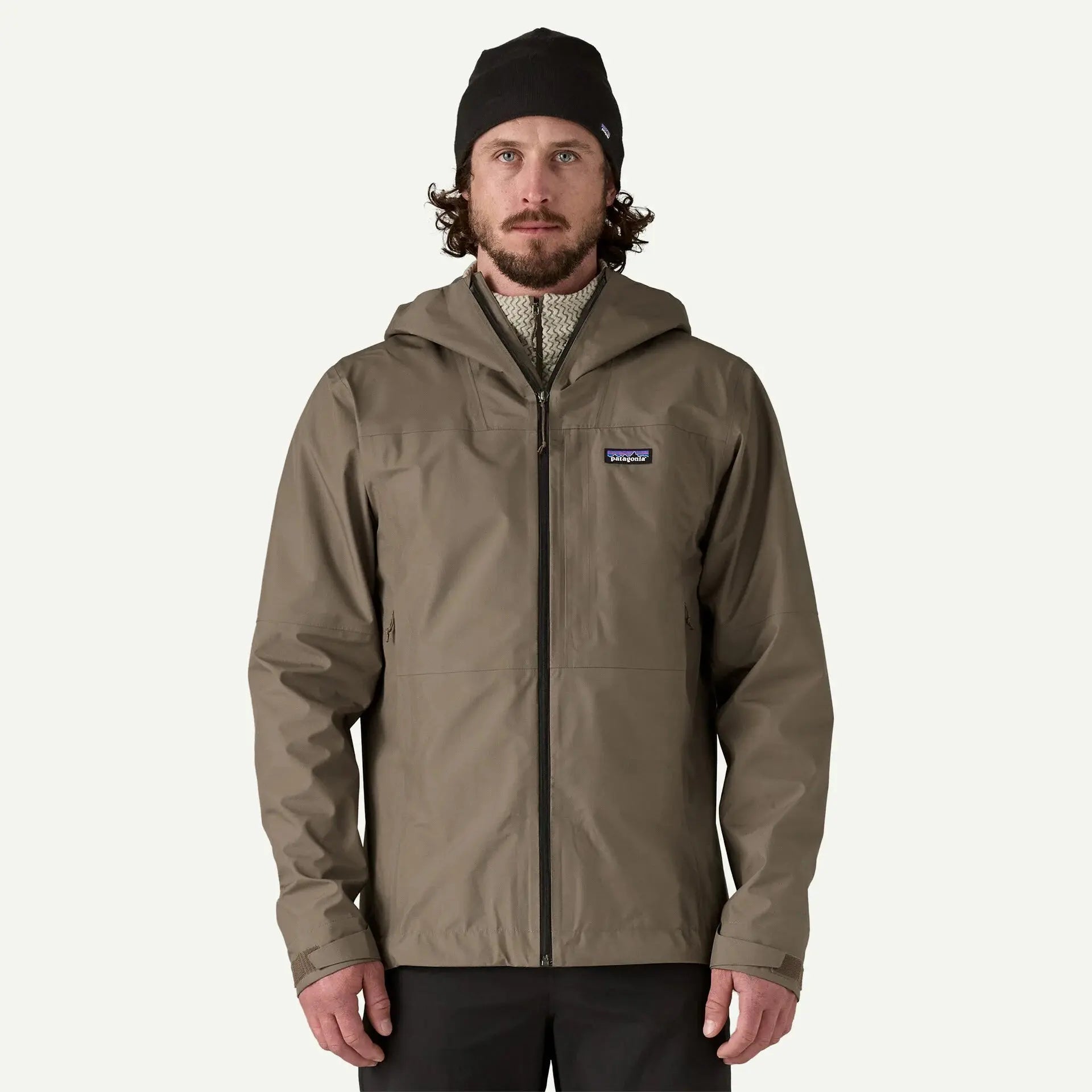 Veste Boulder Fork Rain - Marlow Brown - Patagonia - détail 2