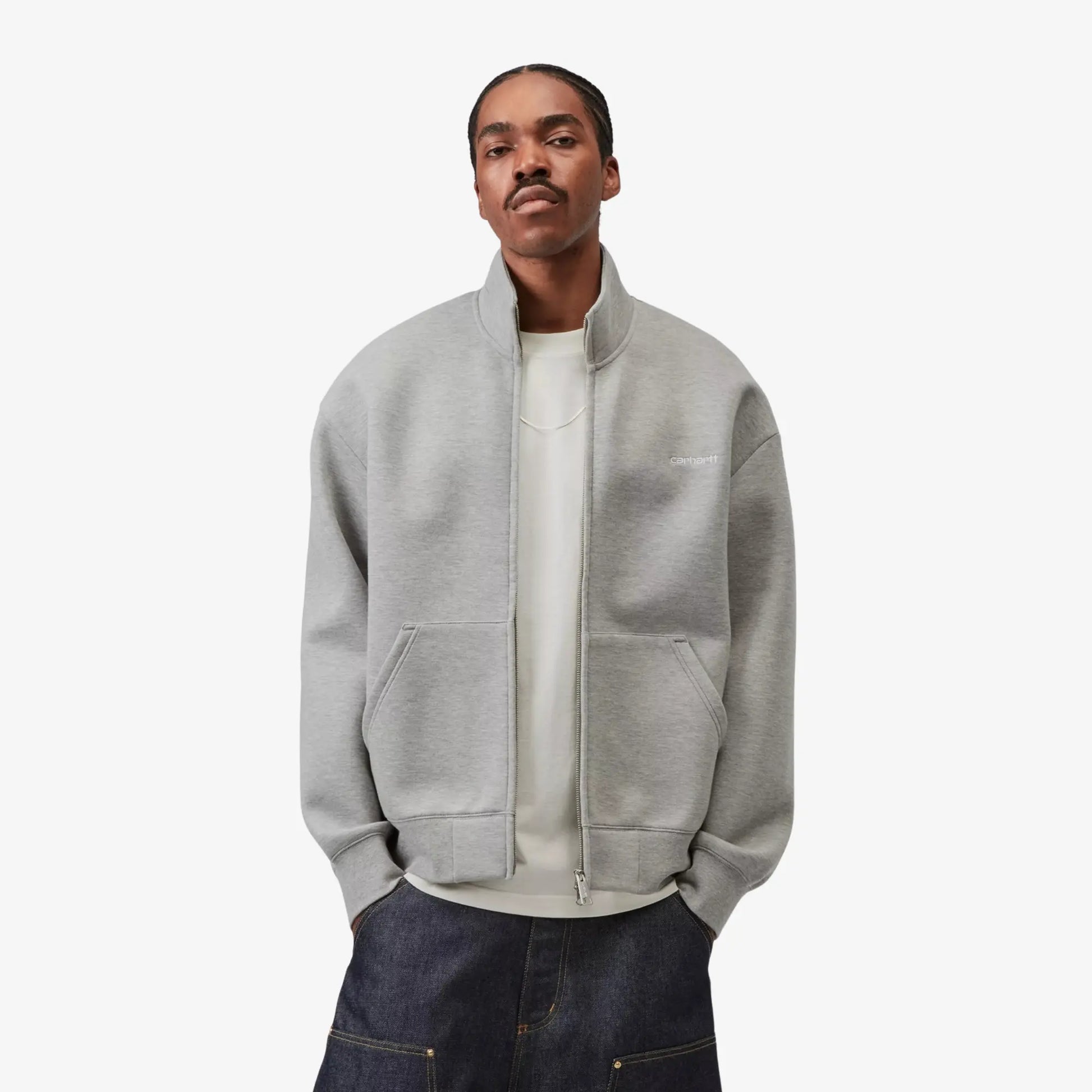 Veste de Survêtement Zip Alda - Grey Heather - Carhartt WIP - détail 3