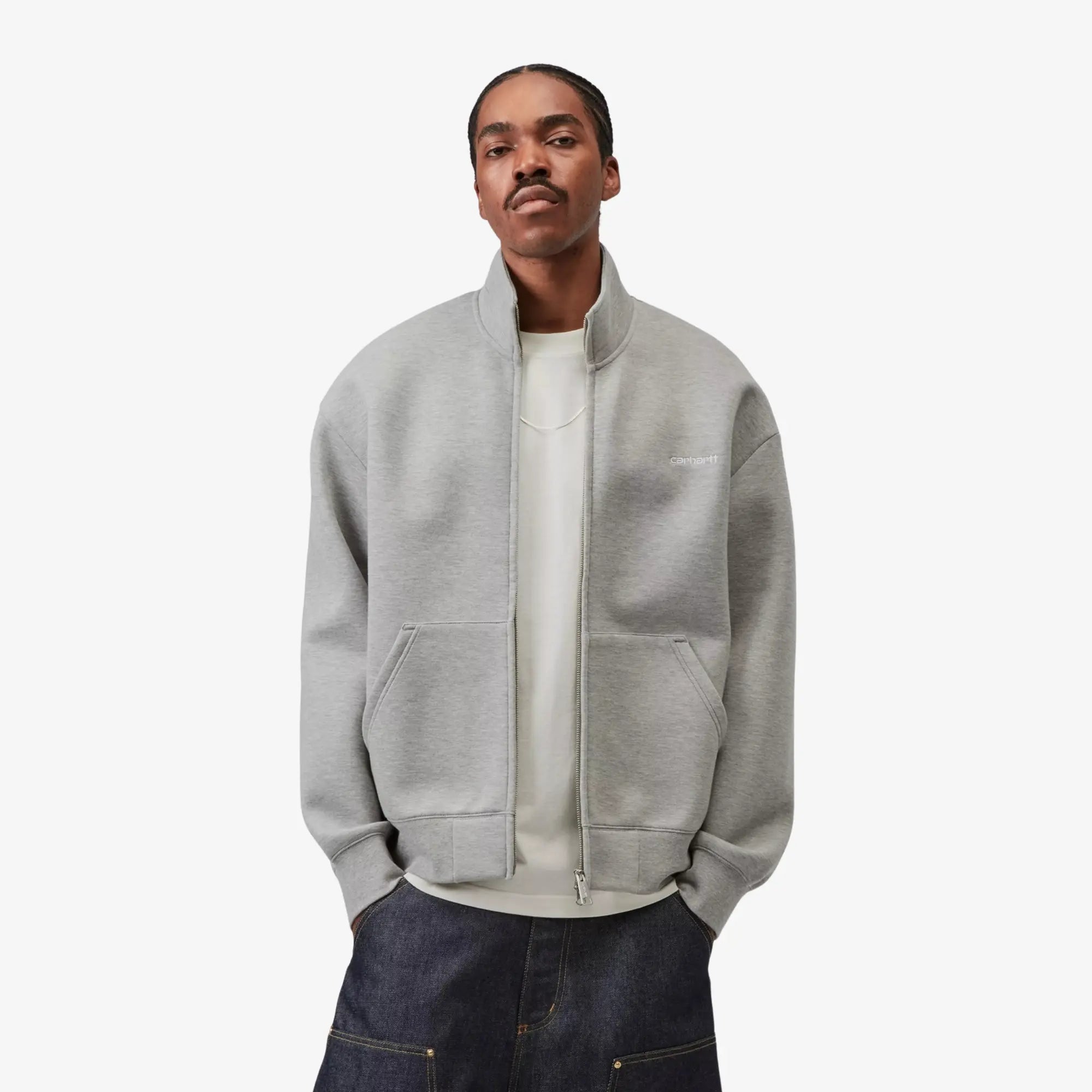 Veste de Survêtement Zip Alda - Grey Heather - Carhartt WIP - détail 3