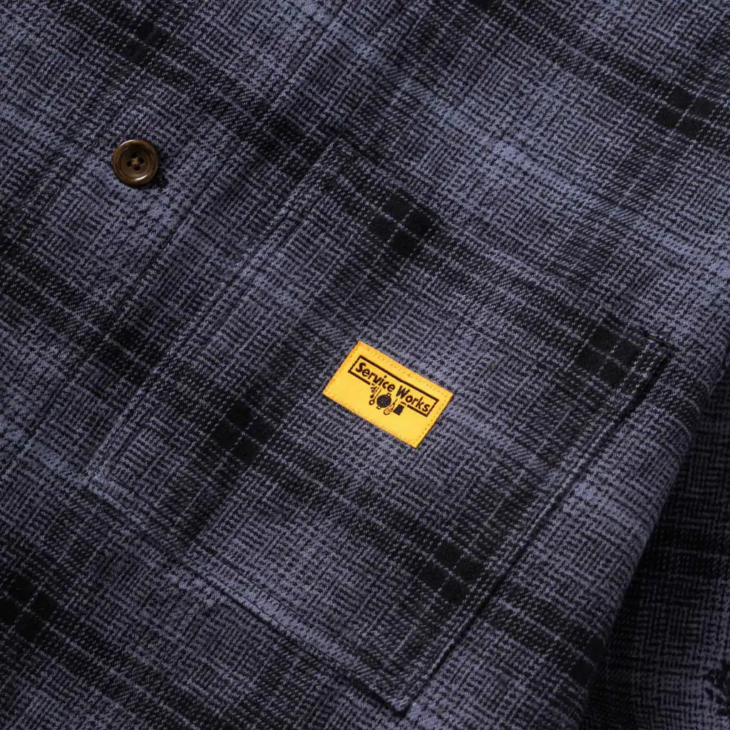 Veste de Travail Flanelle Chardon - Noir - Service Works - détail 4