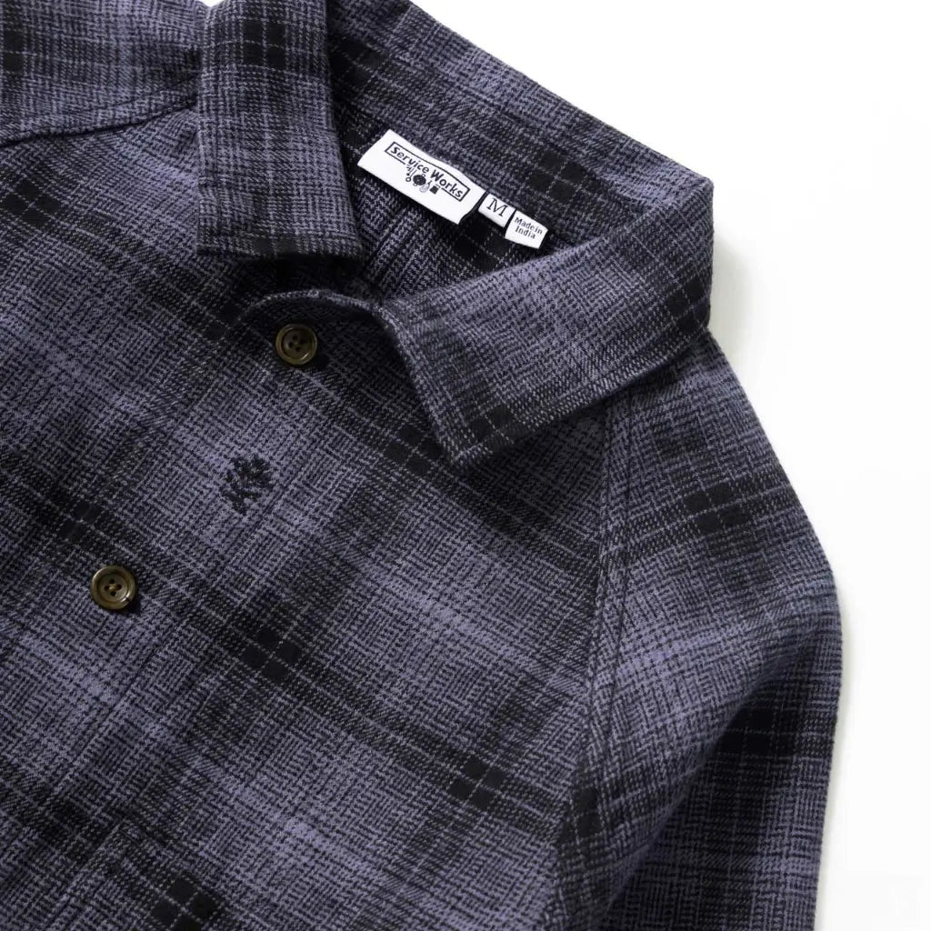 Veste de Travail Flanelle Chardon - Noir - Service Works - détail 5
