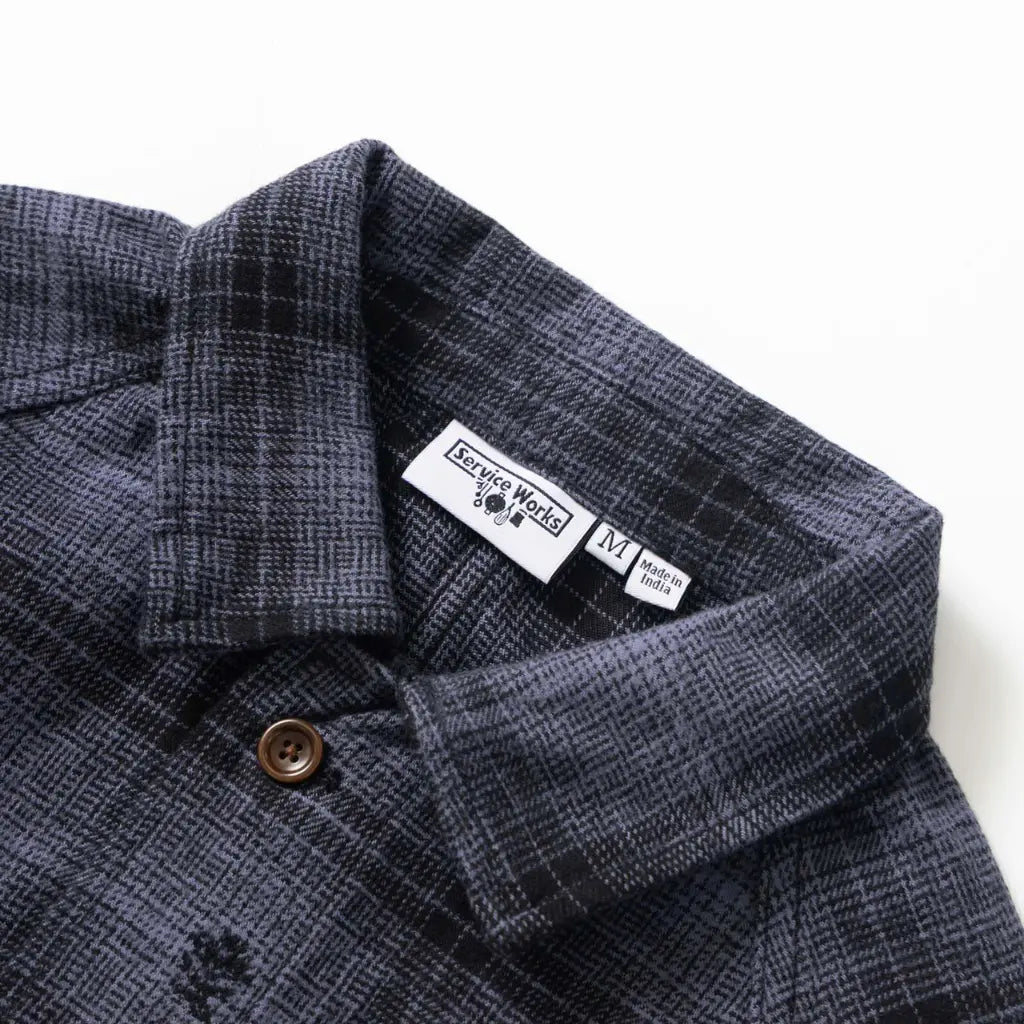 Veste de Travail Flanelle Chardon - Noir - Service Works - détail 7
