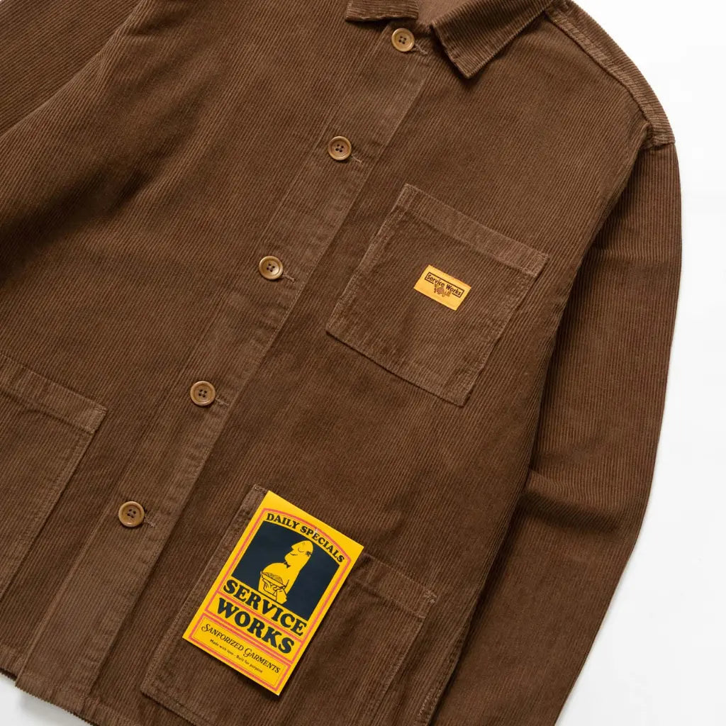 Veste de Travail Velours - Marron - Service Works - détail 3