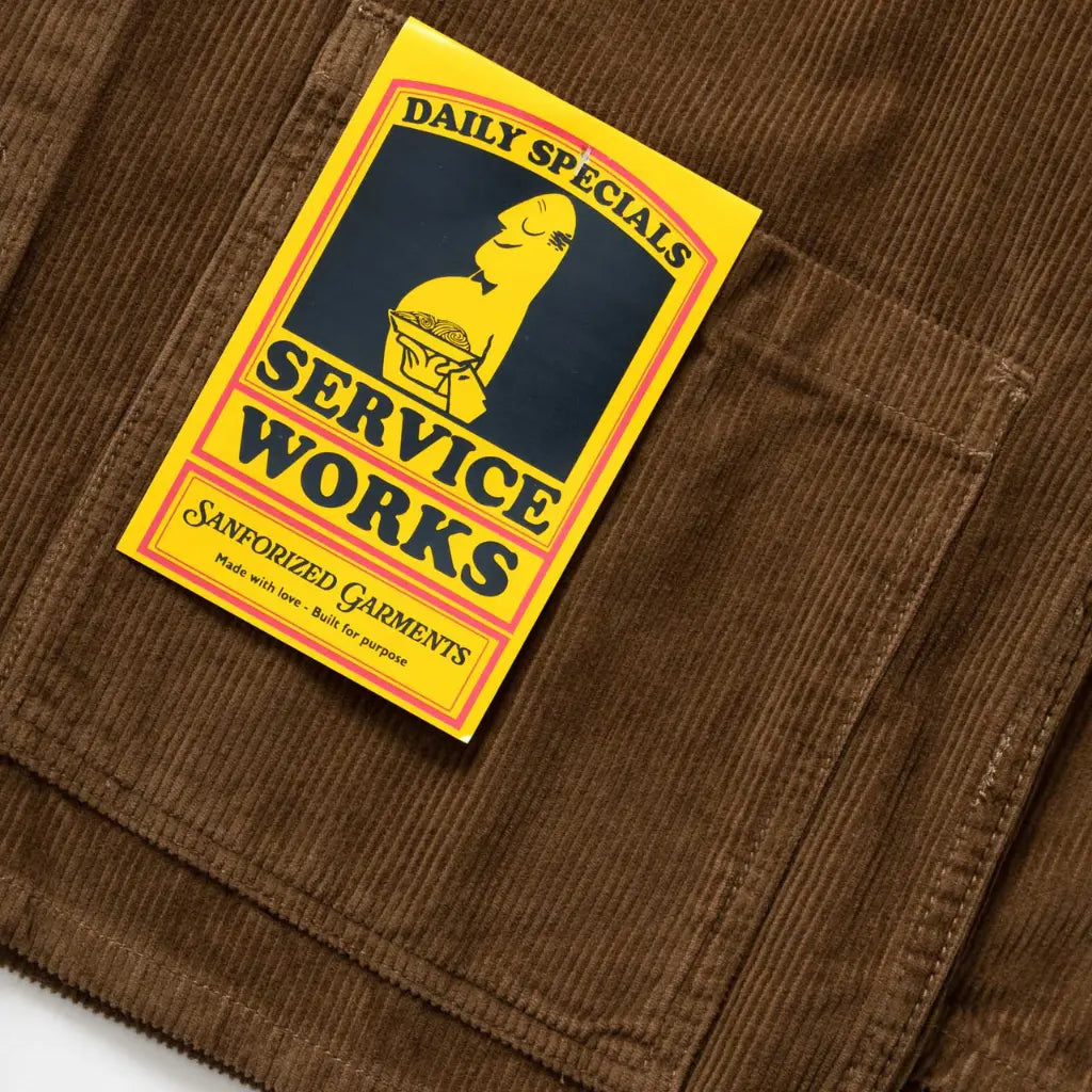 Veste de Travail Velours - Marron - Service Works - détail 4