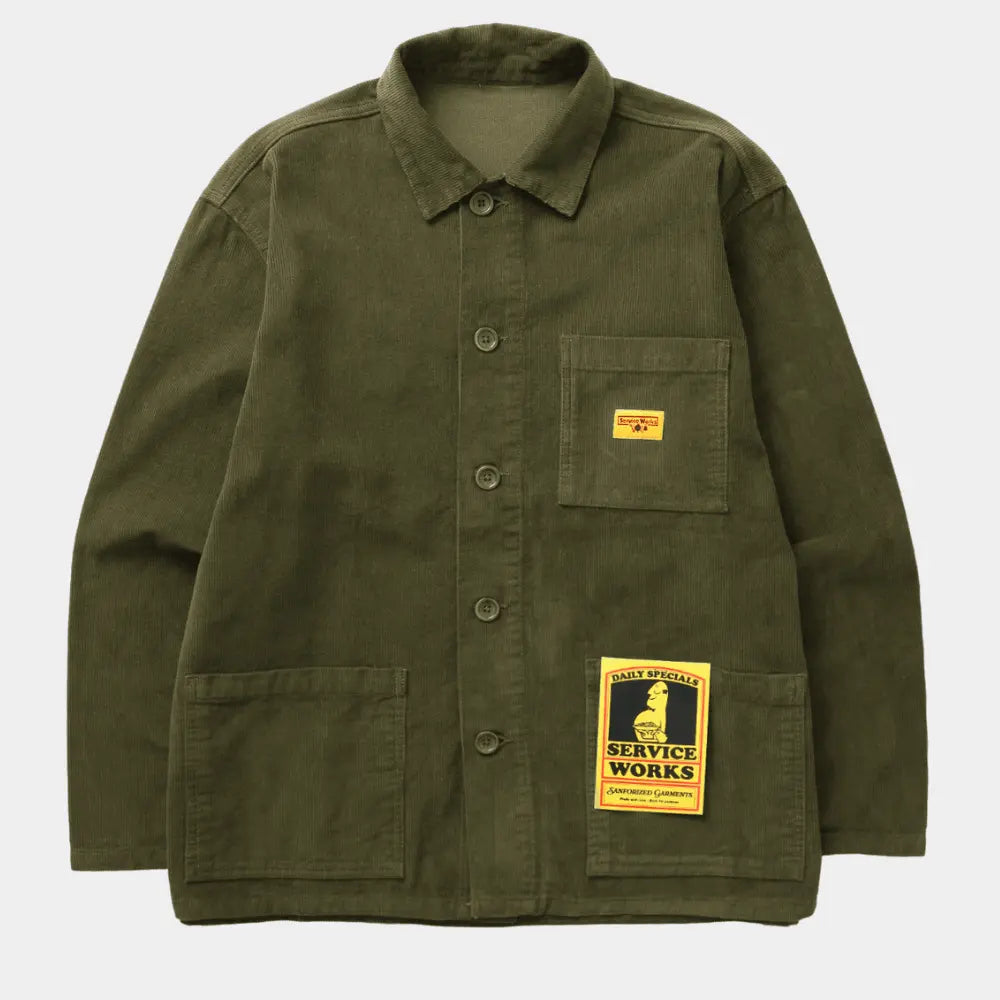 Veste de Travail Velours - Vert - Service Works