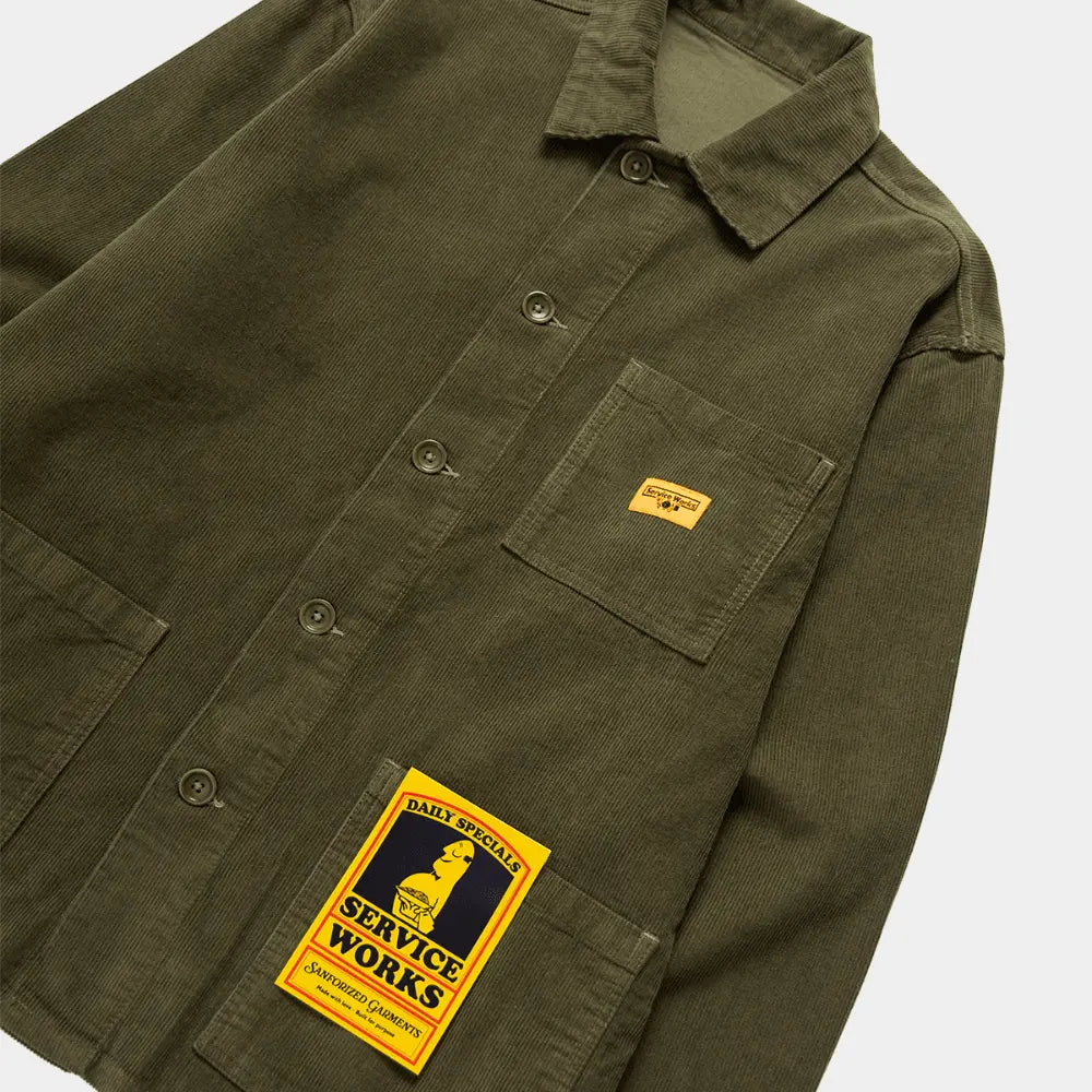 Veste de Travail Velours - Vert - Service Works - détail 2