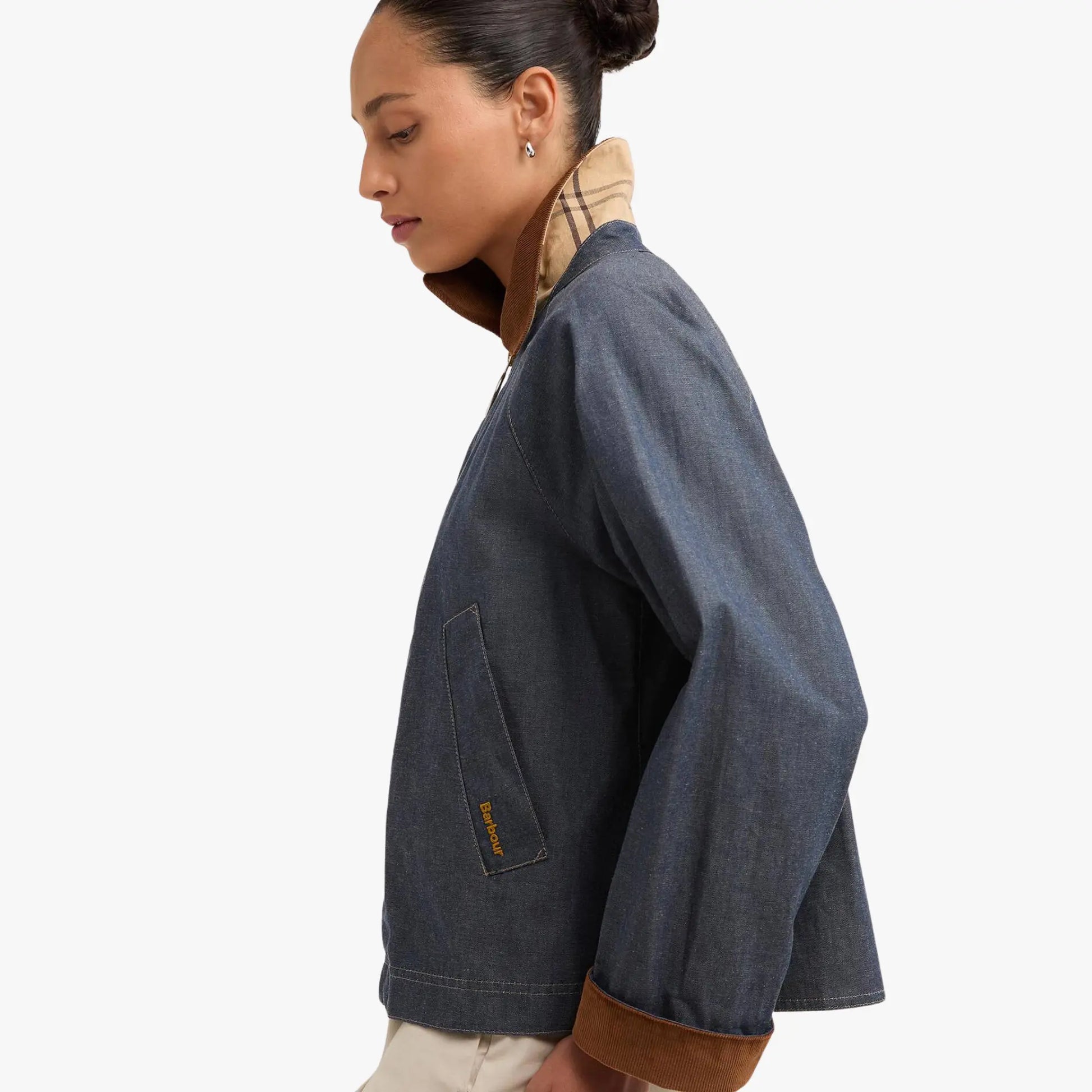 Veste Freckleton - Indigo - Barbour - détail 4