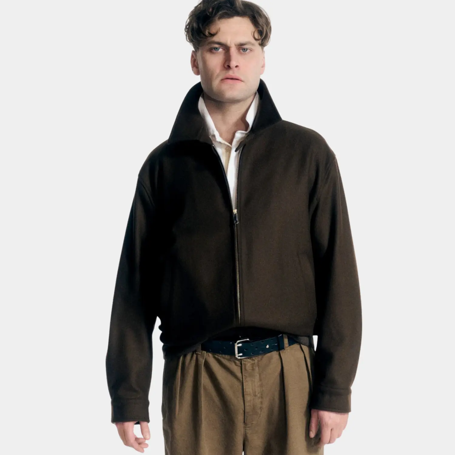 Veste G18 Melton - Slate Black - Baracuta - détail 4