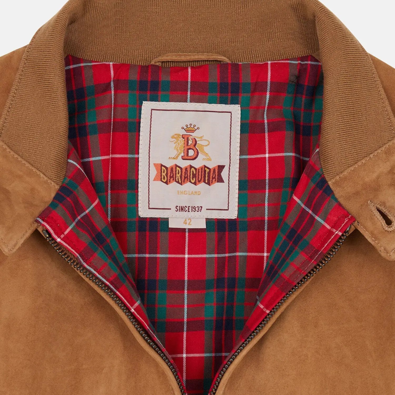 Veste G9 Daim - Tobacco - Baracuta - détail 2