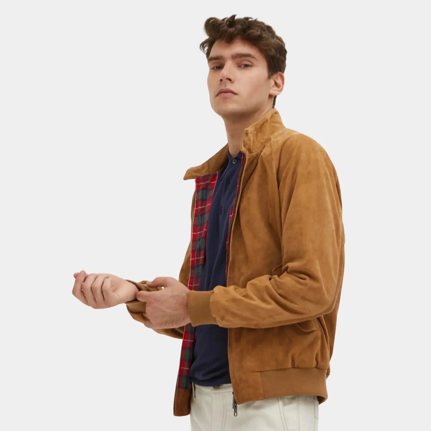 Veste G9 Daim - Tobacco - Baracuta - détail 3