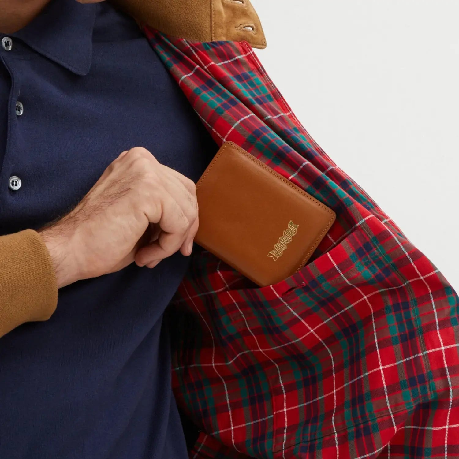 Veste G9 Daim - Tobacco - Baracuta - détail 5
