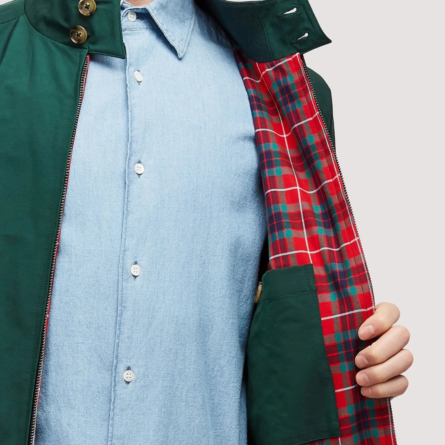Veste G9 - Racing Green - Baracuta - détail 8