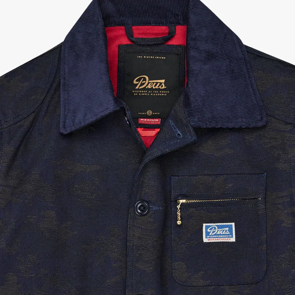 Veste Idaho - Indigo - Deus Ex Machina - détail 3