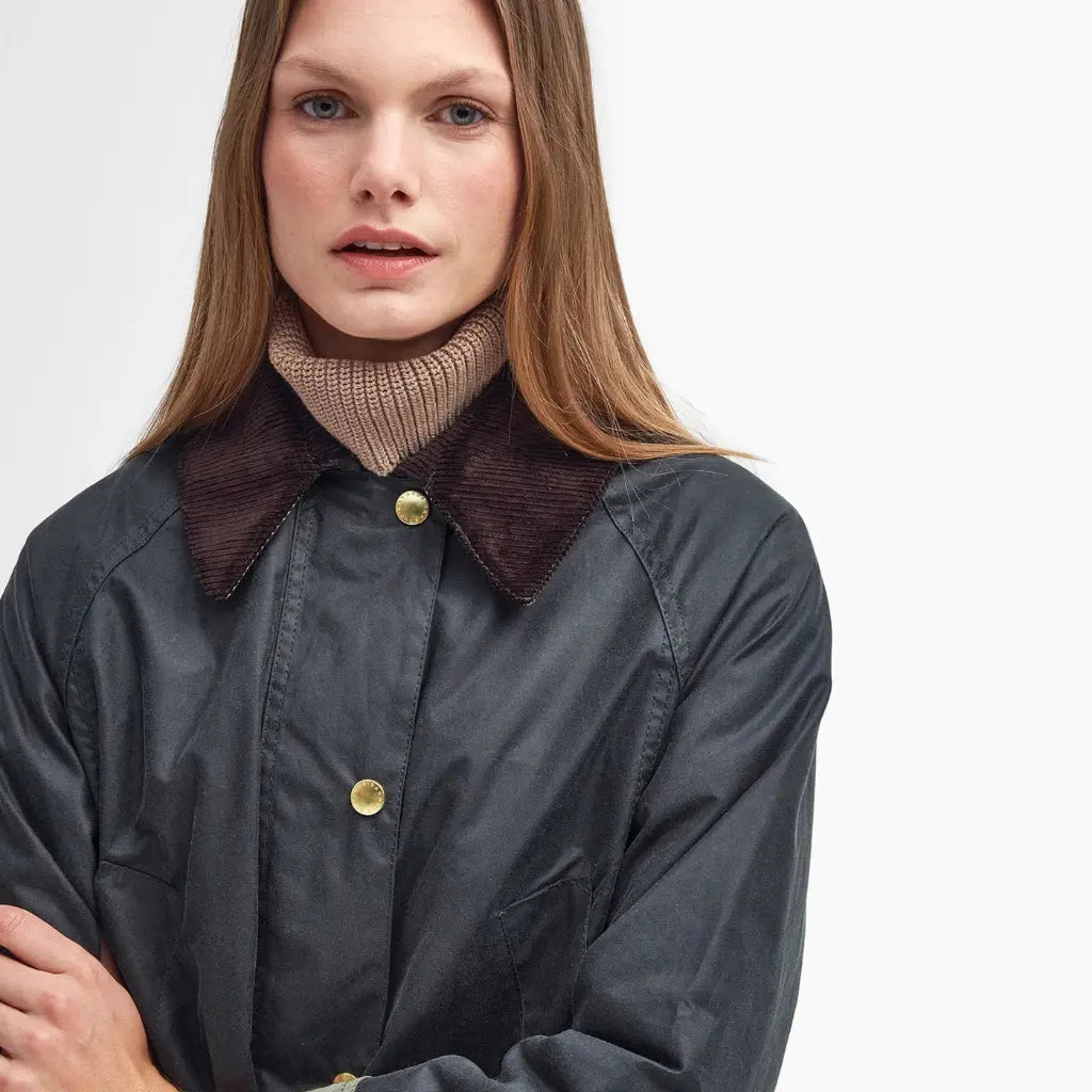 Veste Long Beadnell Sage - Barbour - détail 5