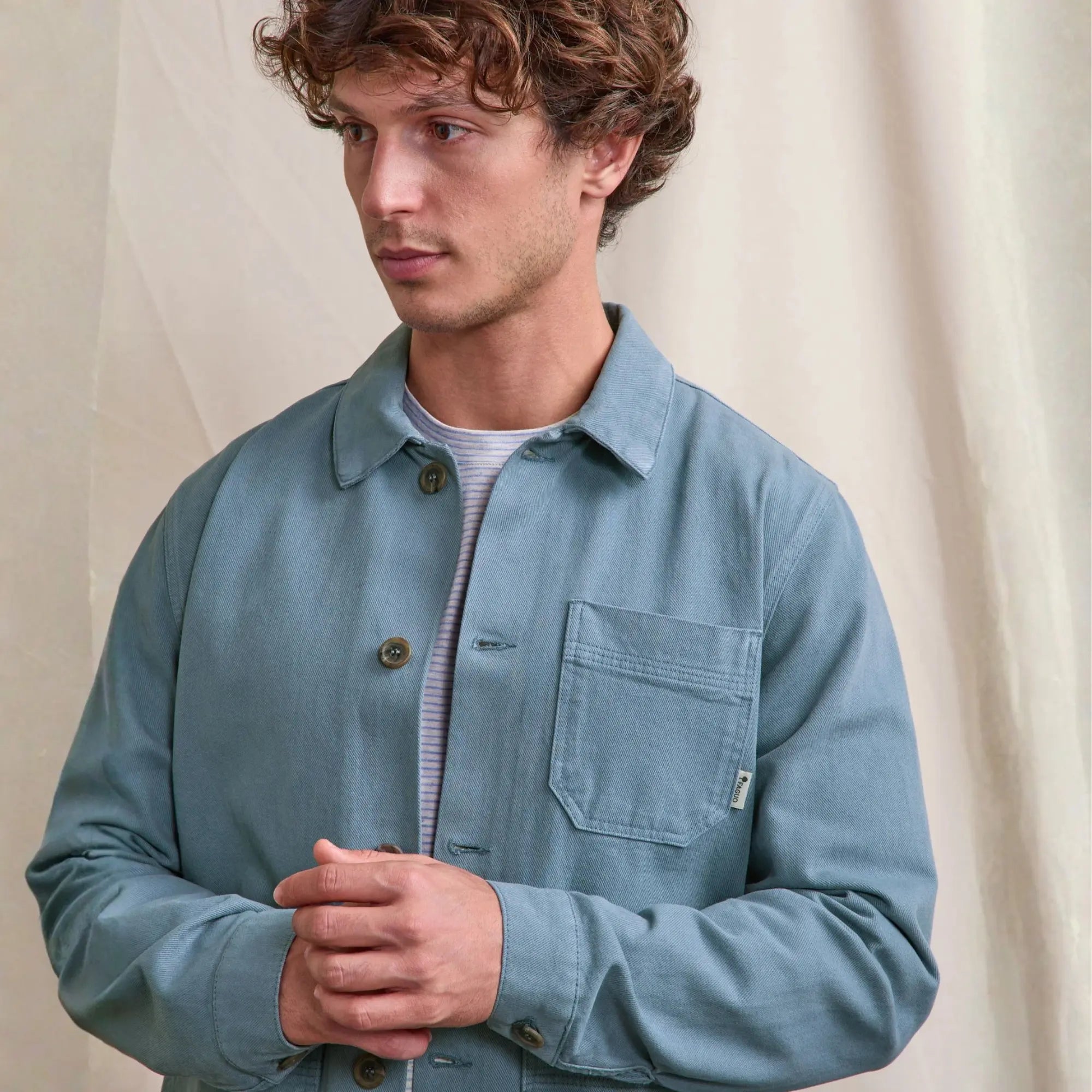 Veste Lorge Bleu - Faguo - détail 3