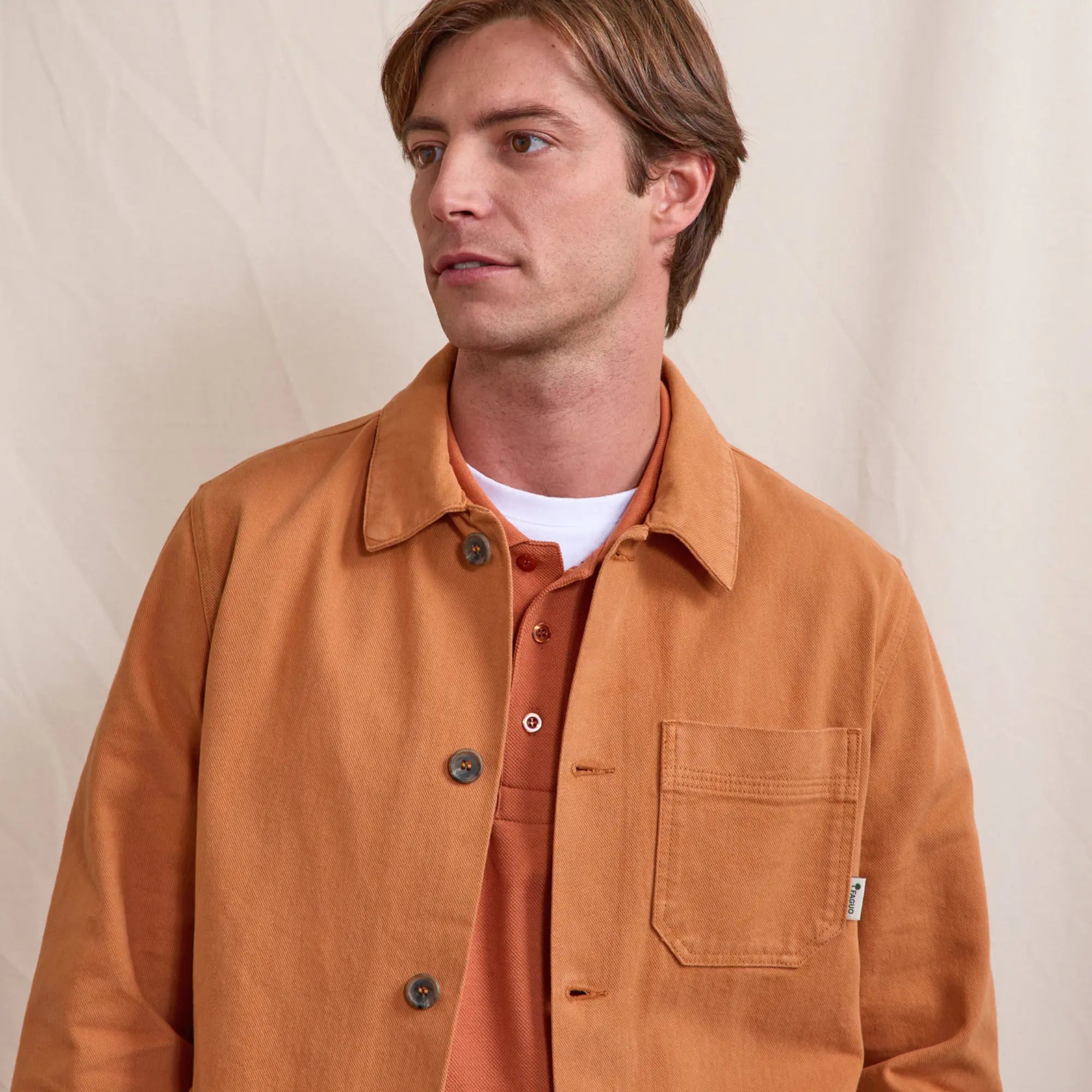 Veste Lorge Brique - Faguo - détail 4