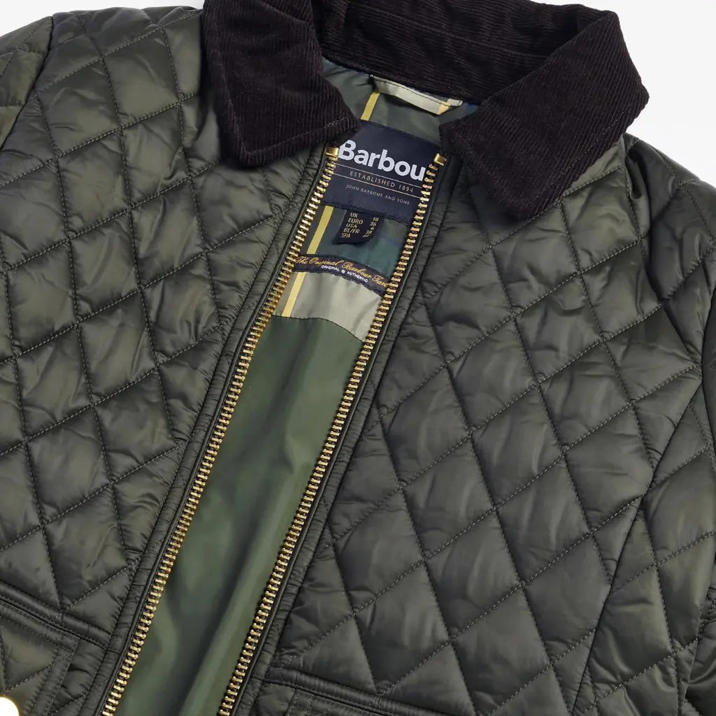 Veste Matelassée Fitted Beadnell Sage - Barbour - détail 6