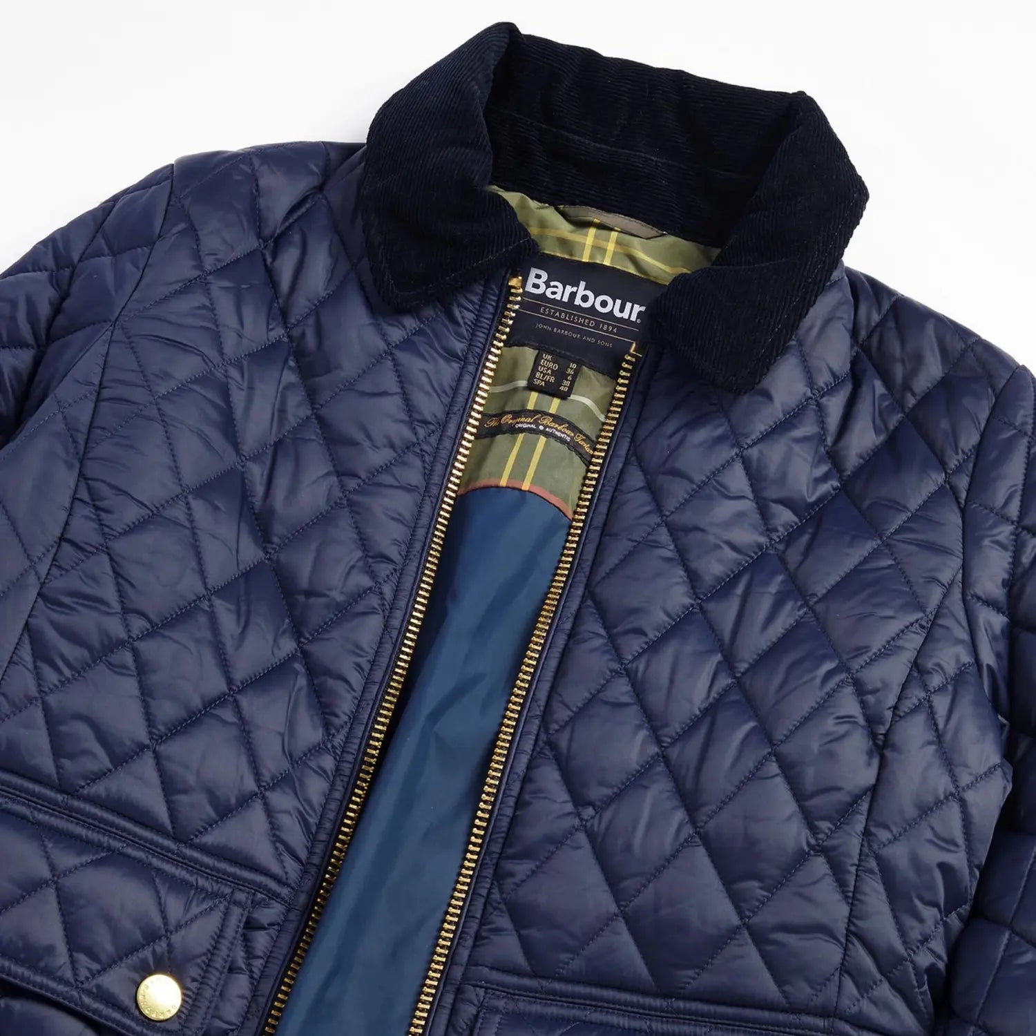 Veste Matelassée Fitted Beadnell Navy - Barbour - détail 3