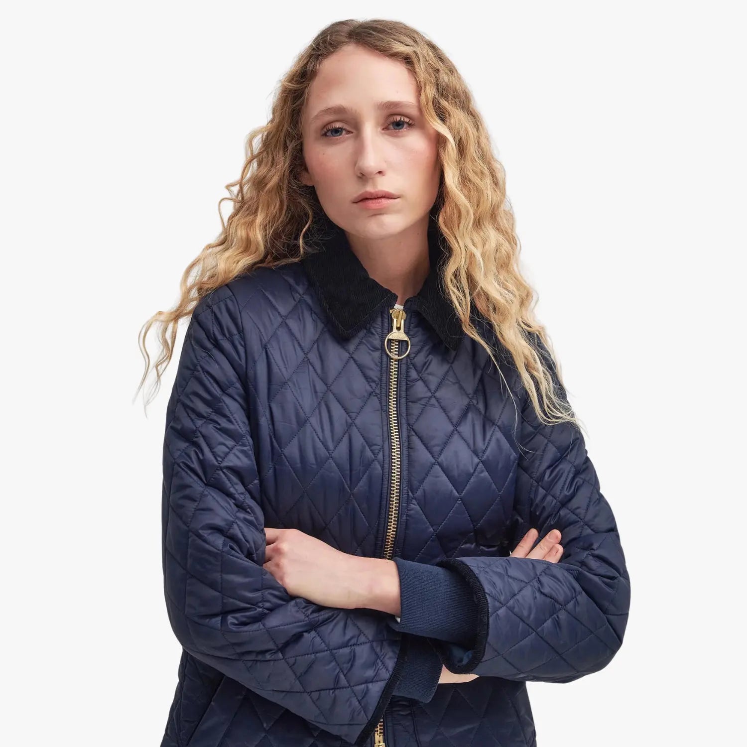 Veste Matelassée Fitted Beadnell Navy - Barbour - détail 6