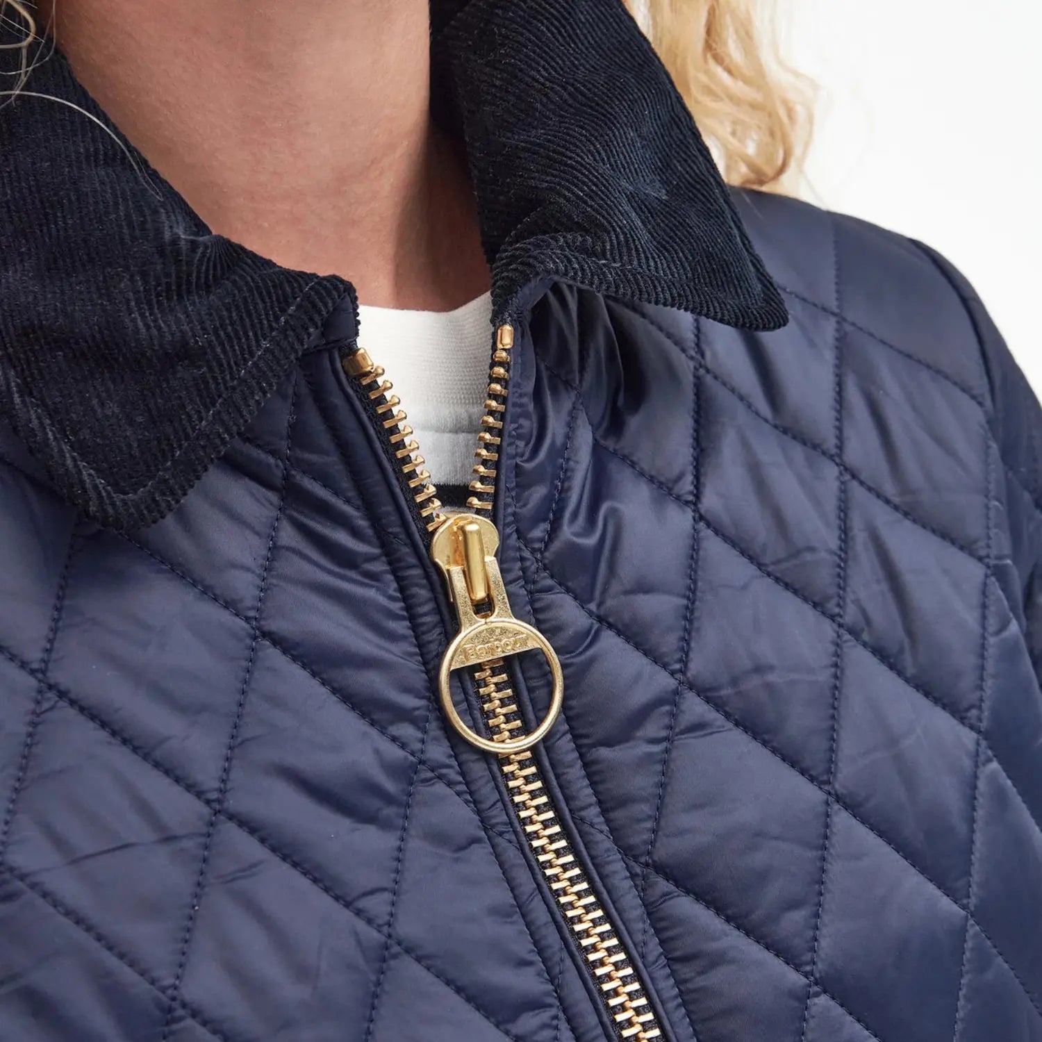 Veste Matelassée Fitted Beadnell Navy - Barbour - détail 7