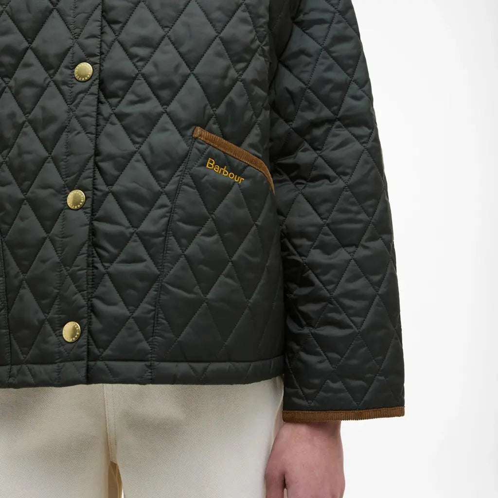 Veste Matelassée Icons Cropped Liddesdale - Barbour - détail 4