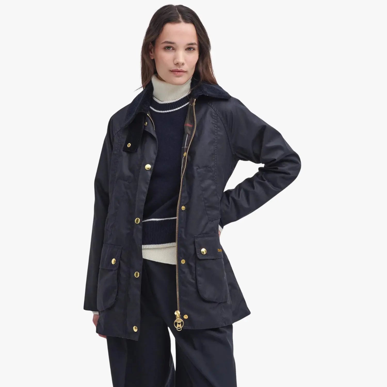 Veste Modern Beadnell Navy - Barbour - détail 2