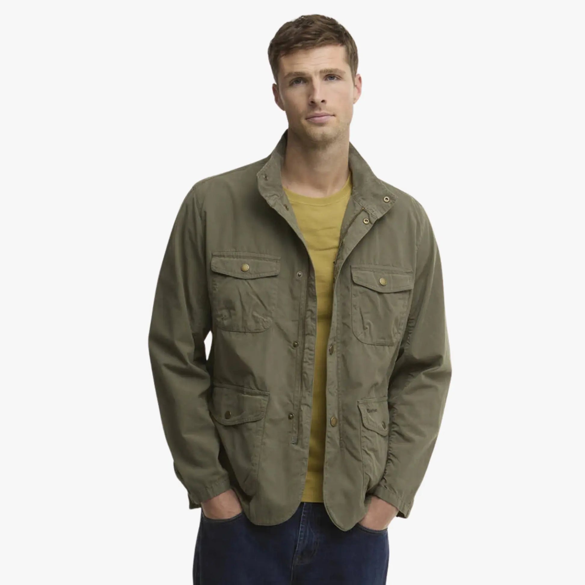 Veste Ogston Casual - Dusty Olive - Barbour - détail 2