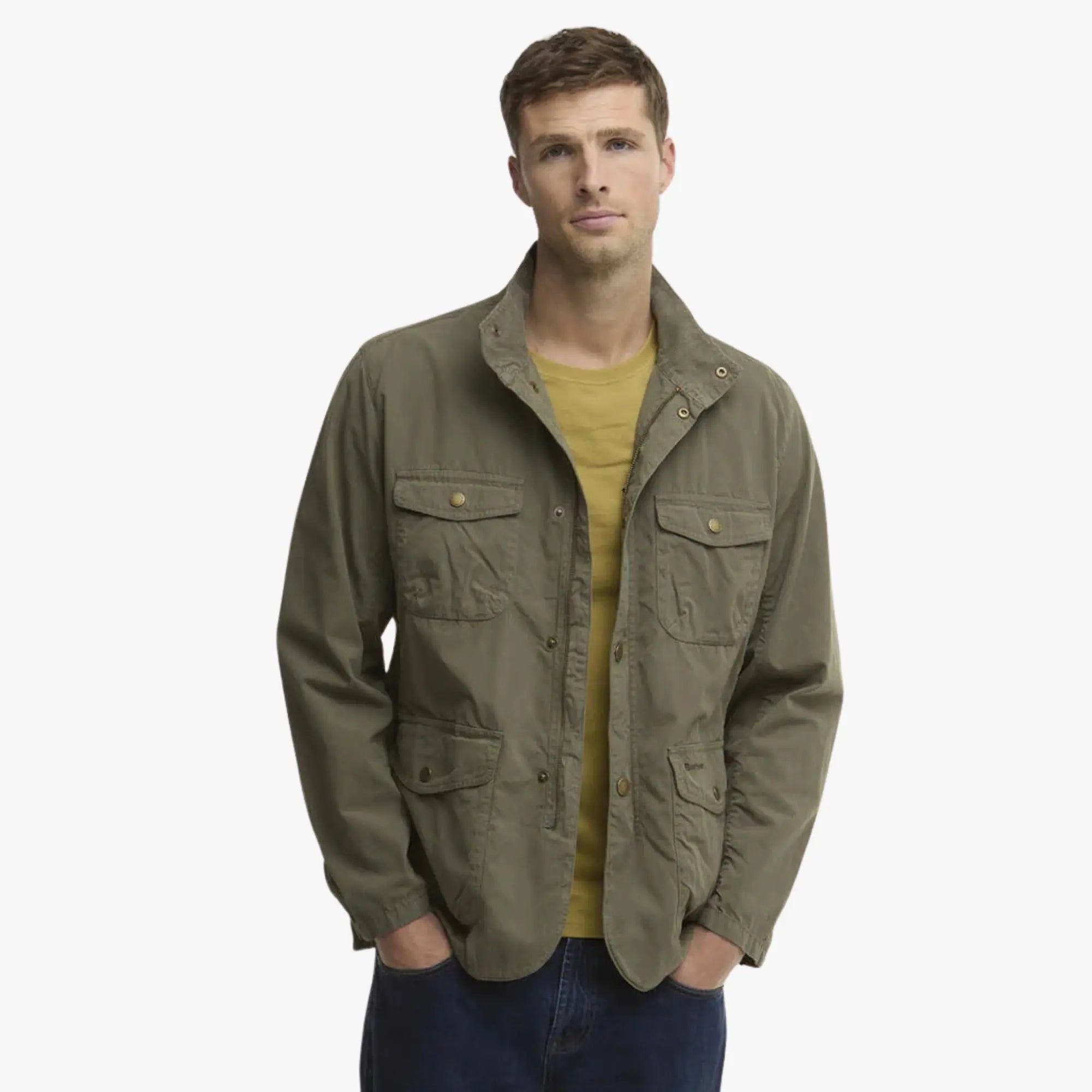 Veste Ogston Casual - Dusty Olive - Barbour - détail 2