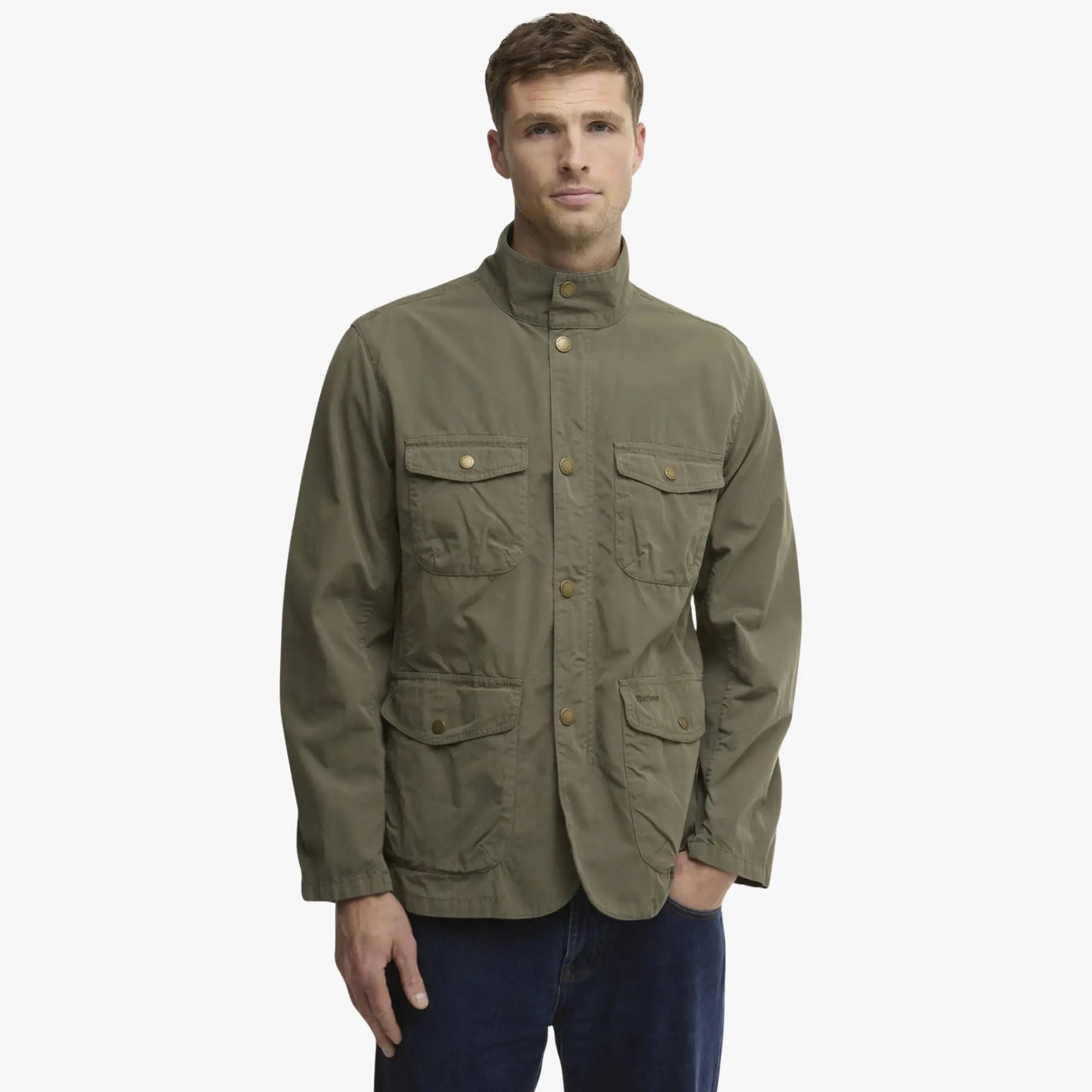 Veste Ogston Casual - Dusty Olive - Barbour - détail 7
