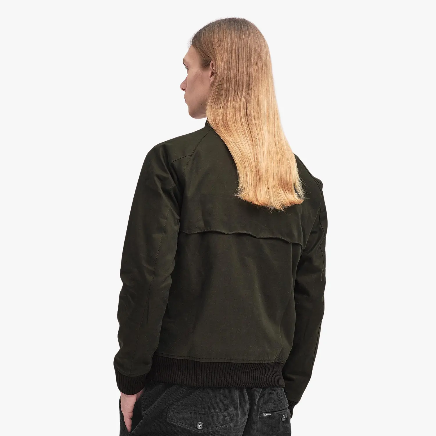 Veste Wax Porton - Olive - Barbour X Baracuta - détail 3