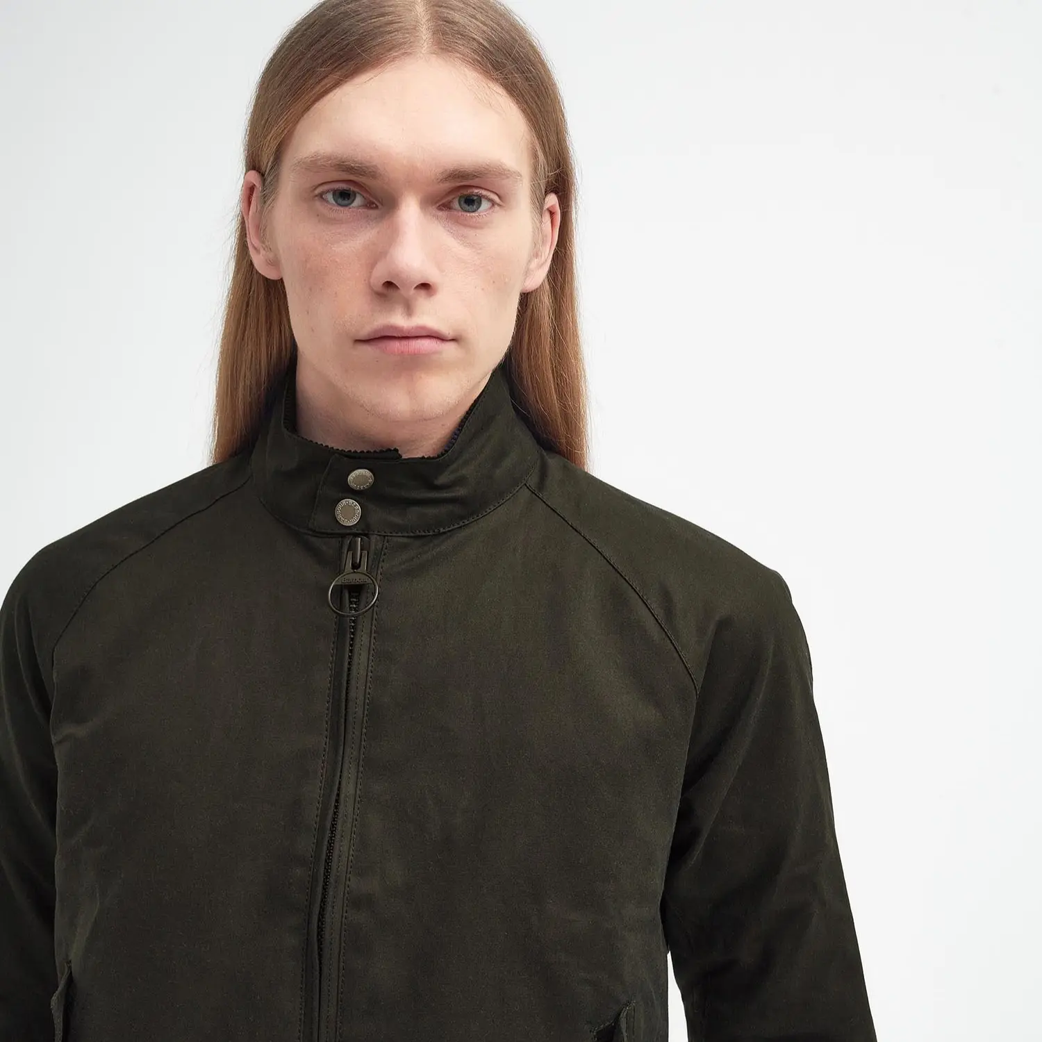 Veste Wax Porton - Olive - Barbour X Baracuta - détail 4
