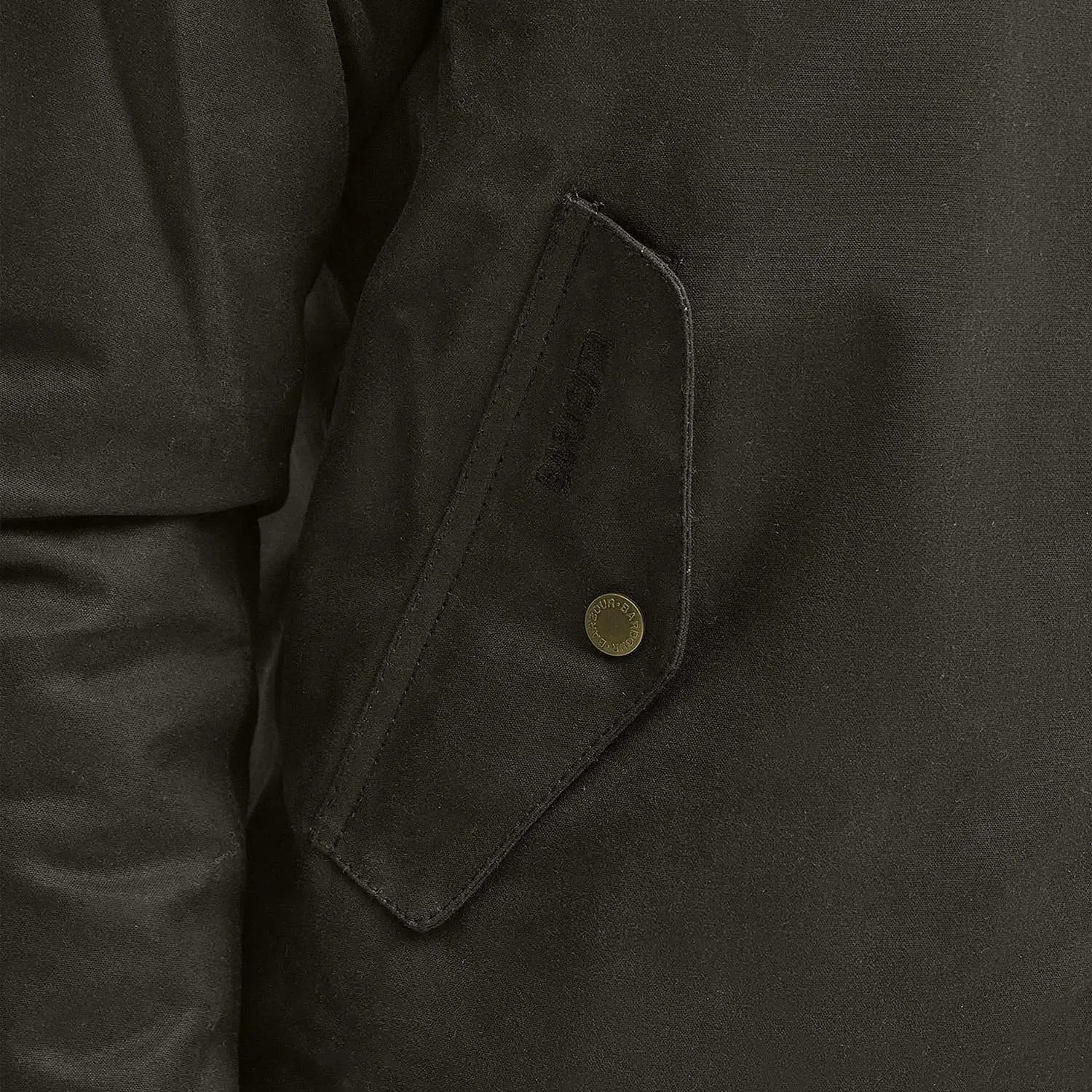 Veste Wax Porton - Olive - Barbour X Baracuta - détail 6