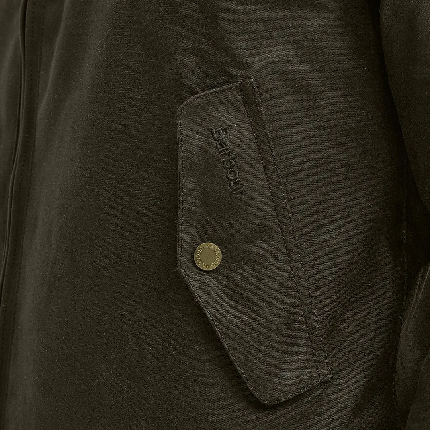 Veste Wax Porton - Olive - Barbour X Baracuta - détail 7