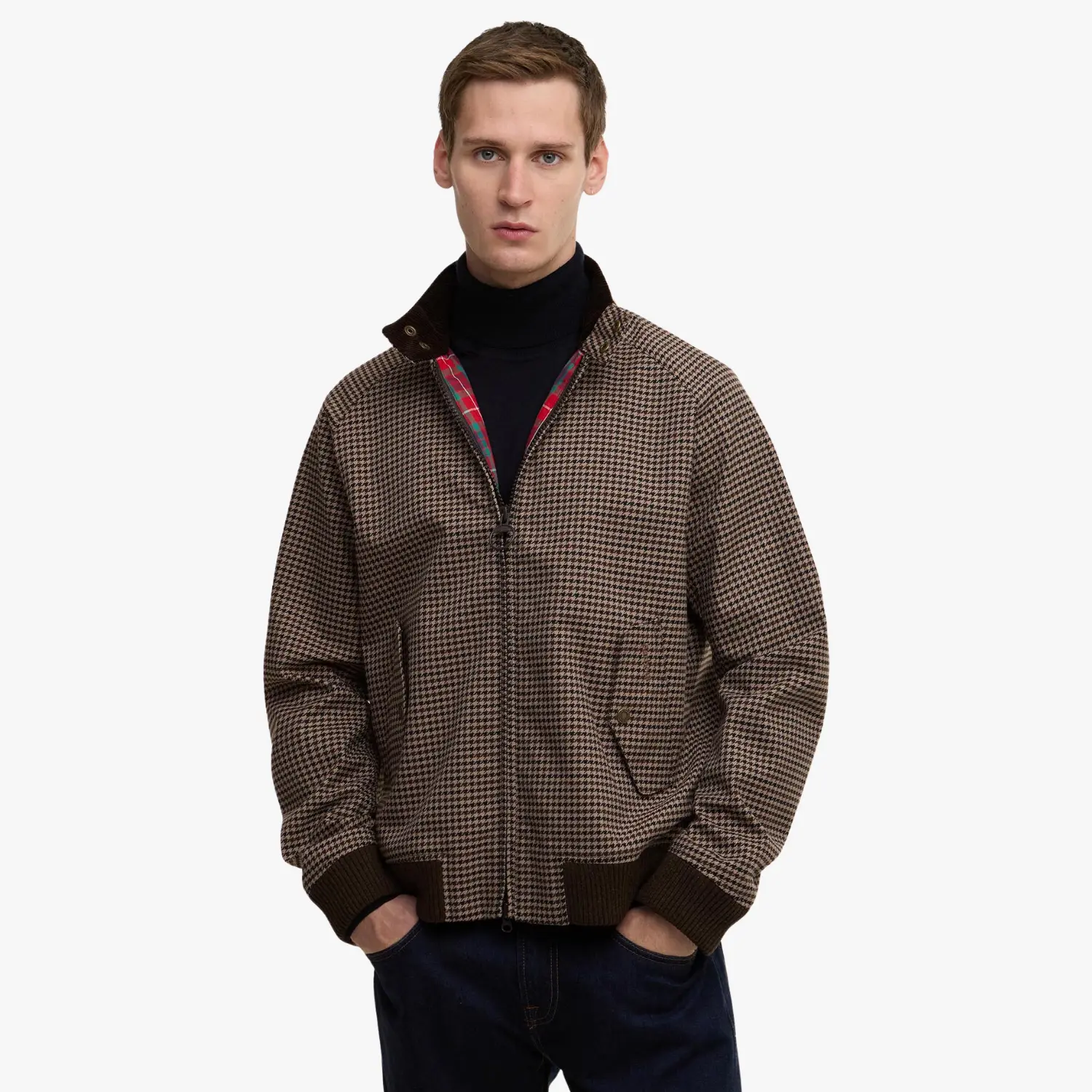 Veste Porton - Pied de Poule - Barbour X Baracuta - détail 2