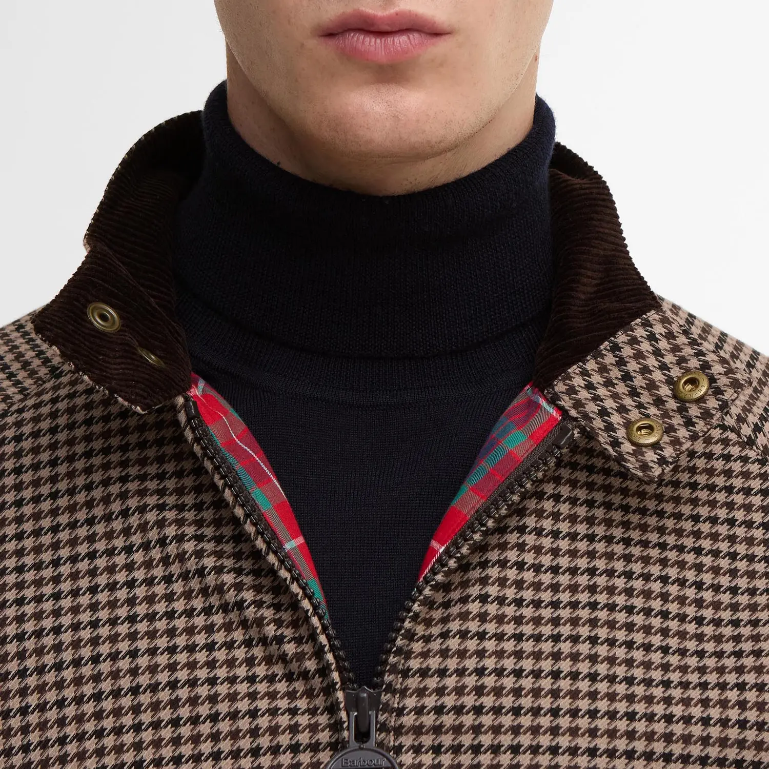 Veste Porton - Pied de Poule - Barbour X Baracuta - détail 4