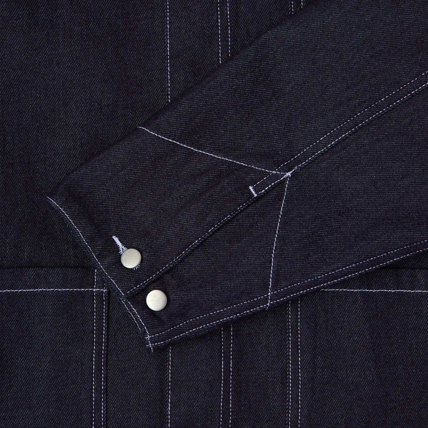 Veste Trembley Blue Unwashed - Edwin - détail 5