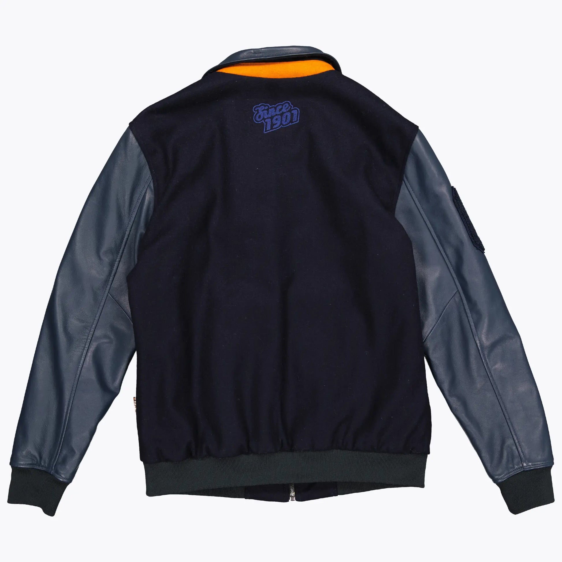 Veste Varsity Cuir et Laine - Gulf - détail 2