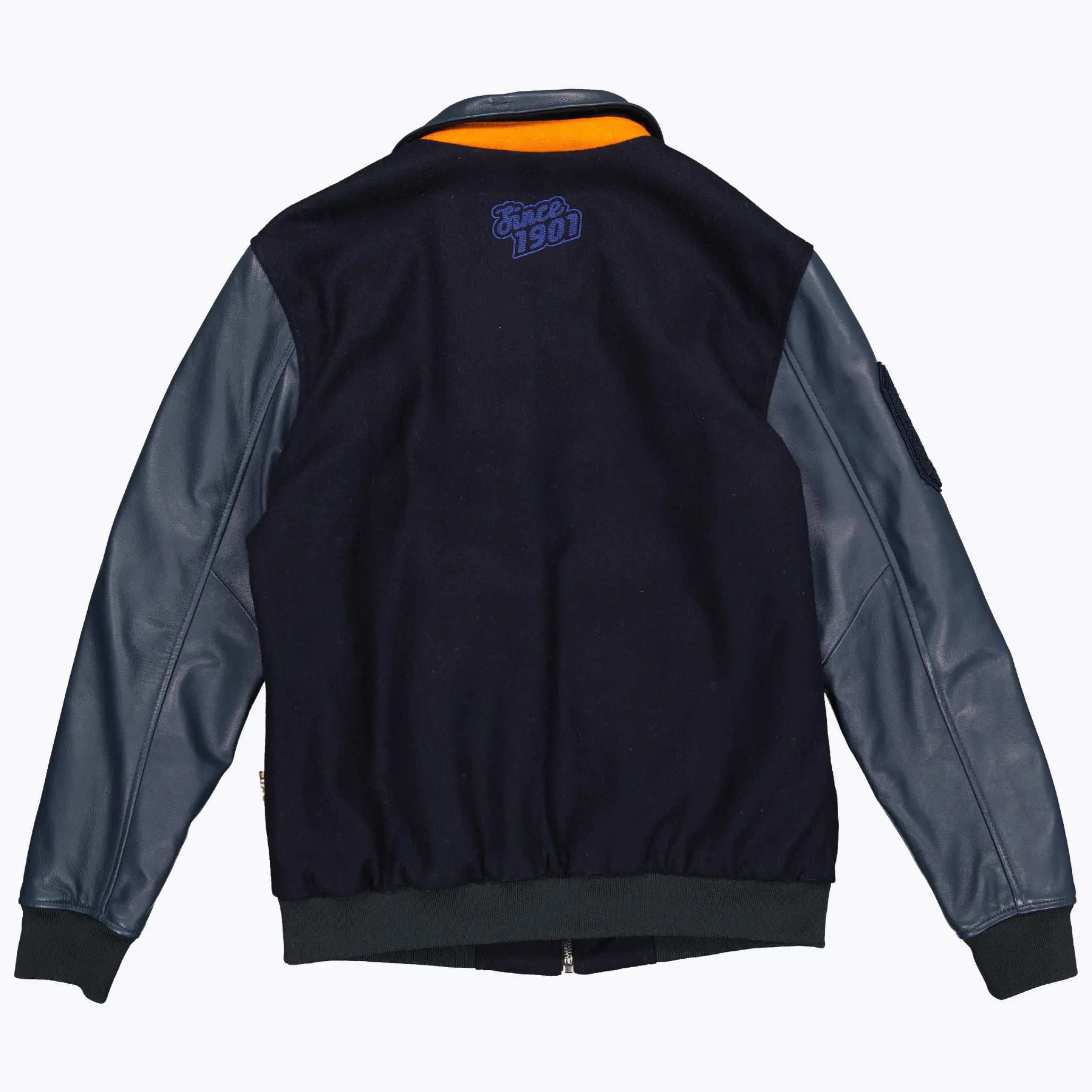 Veste Varsity Cuir et Laine - Gulf - détail 2