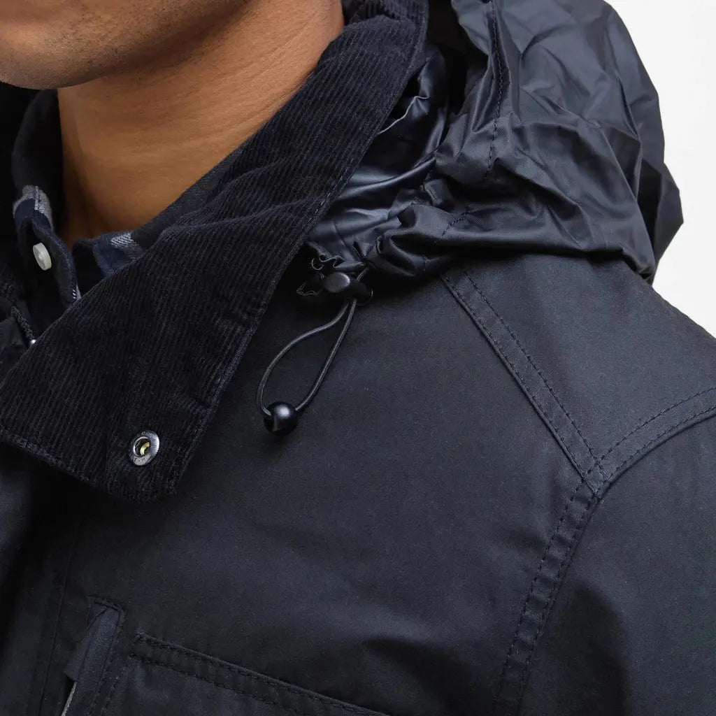 Veste Wax Sapper Noir - Barbour - détail 5