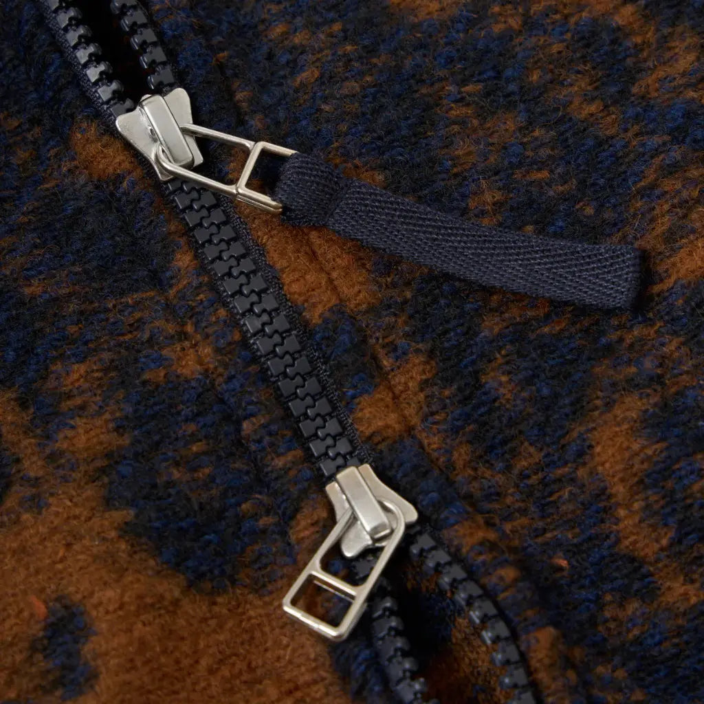 Zip Waistcoat - Night Léopard - Universal Works - détail 4