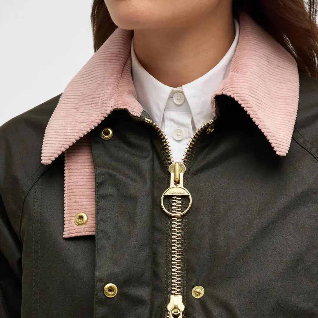 Veste Modern Beadnell - Archive Olive - Barbour - détail 4