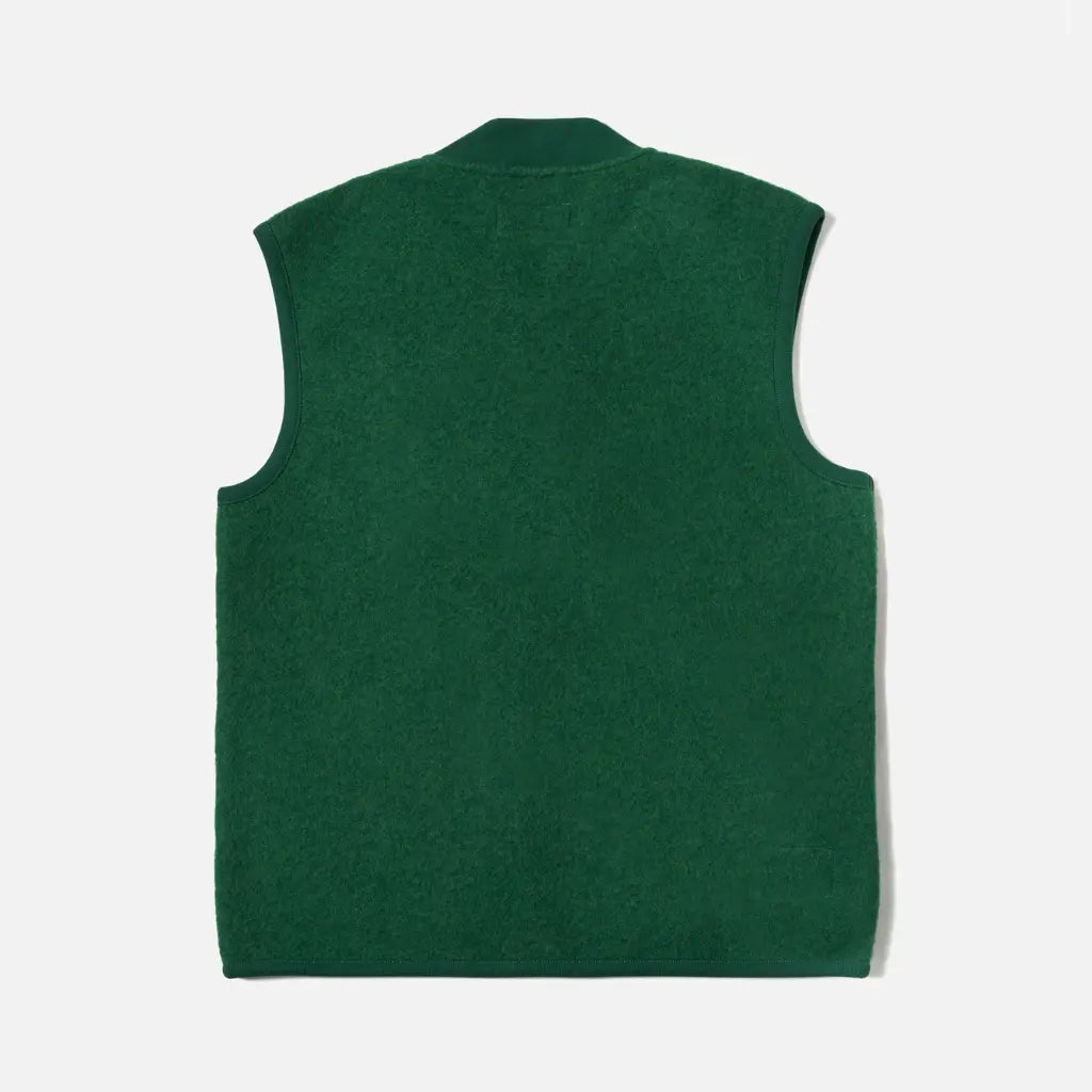 Zip Waistcoat - Green - Universal Works - détail 3