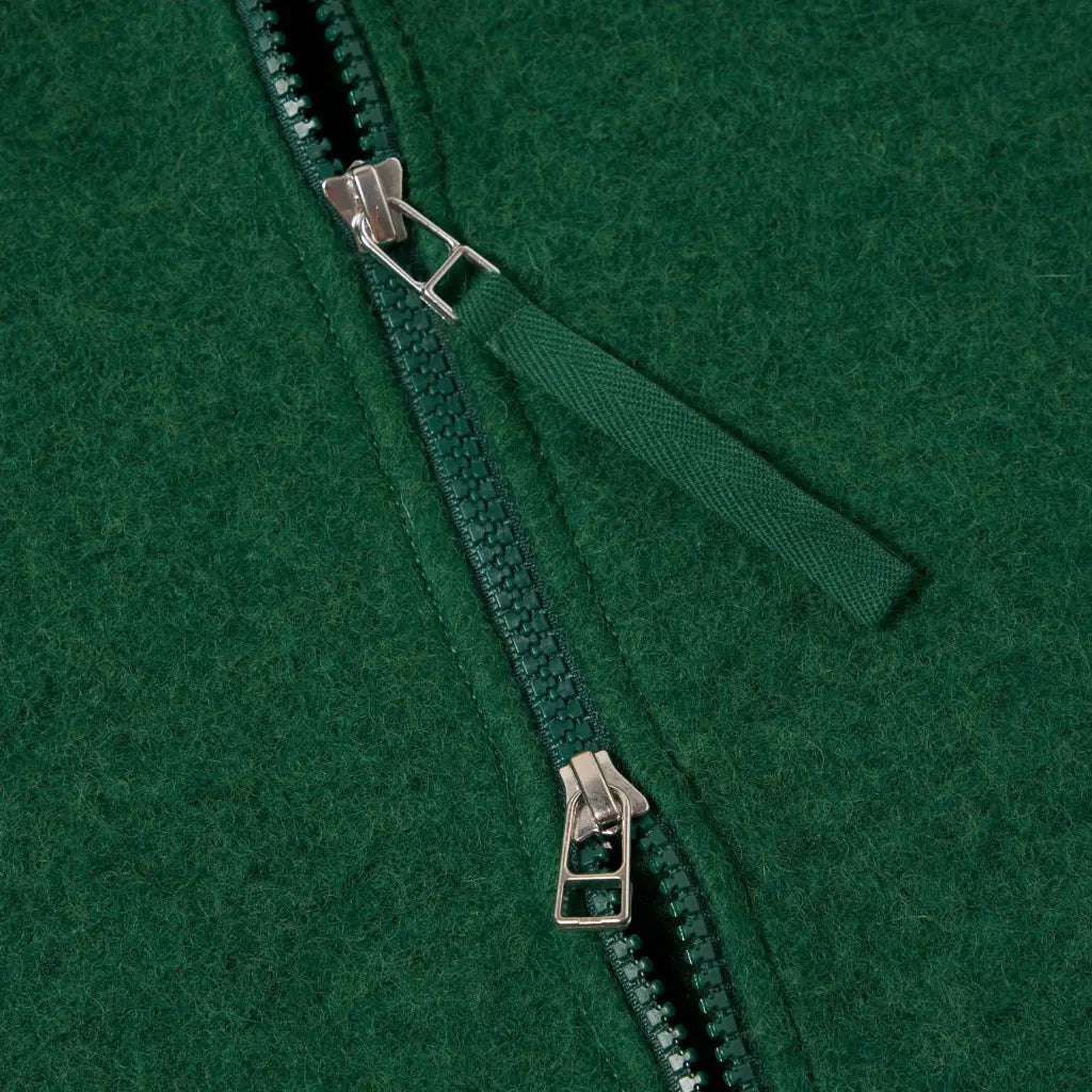 Zip Waistcoat - Green - Universal Works - détail 6