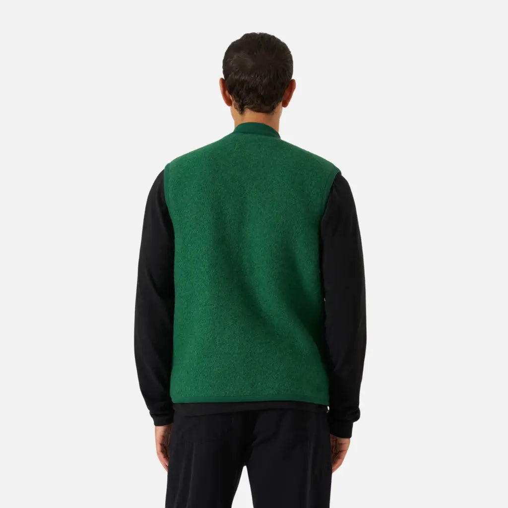 Zip Waistcoat - Green - Universal Works - détail 5