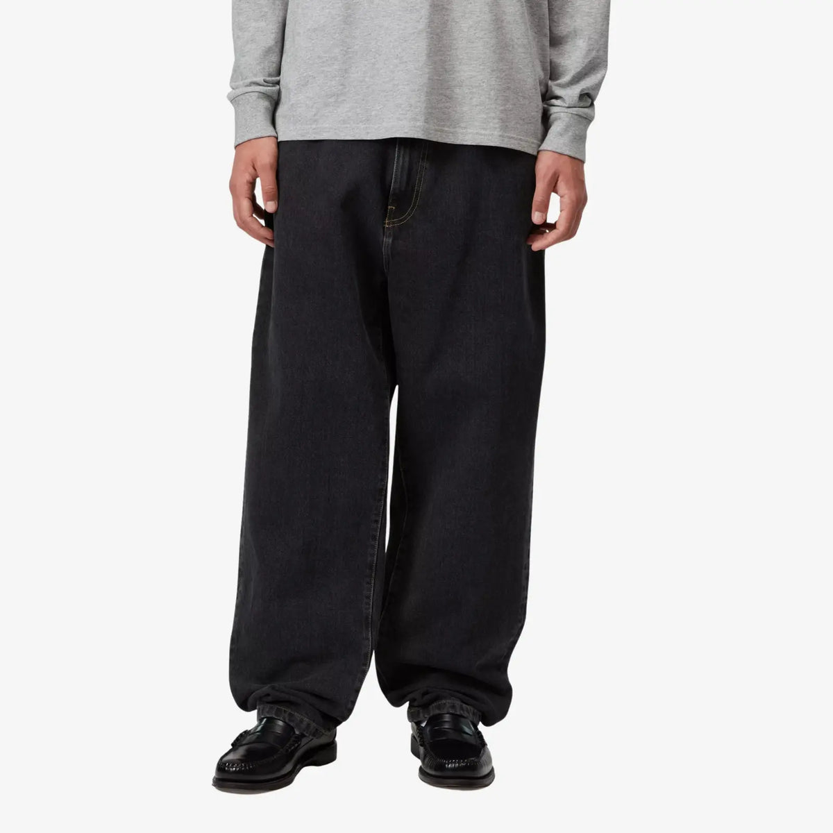 Aaron Pant Black Stone Washed Carhartt WIP - vue 3
