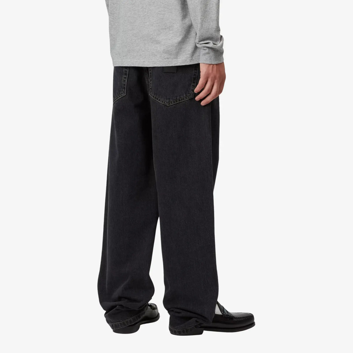 Aaron Pant Black Stone Washed Carhartt WIP - vue 4