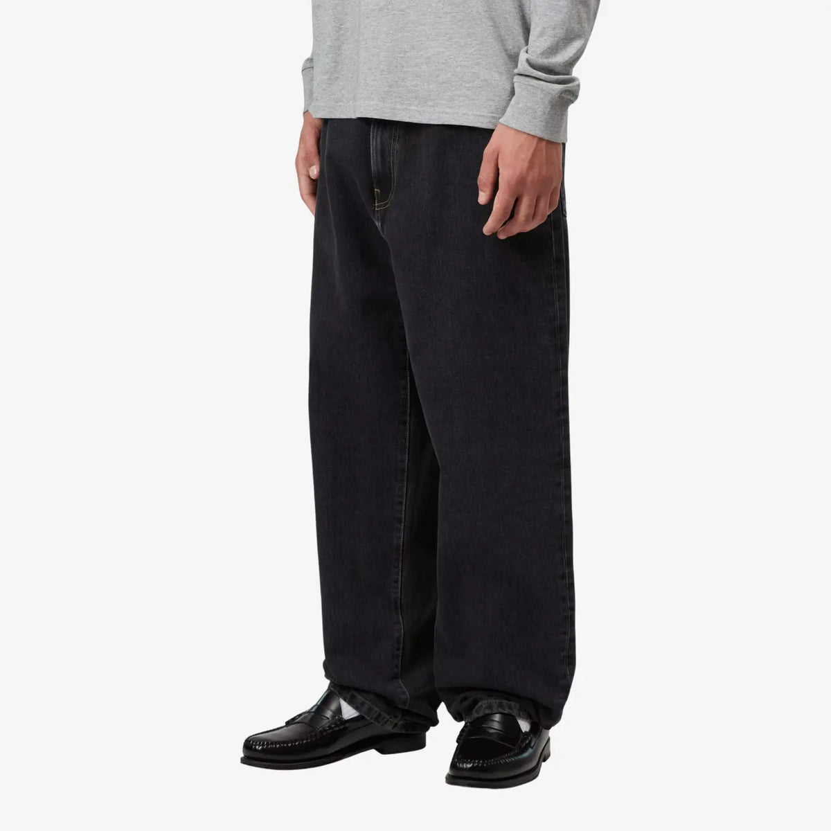 Aaron Pant Black Stone Washed Carhartt WIP - vue 5