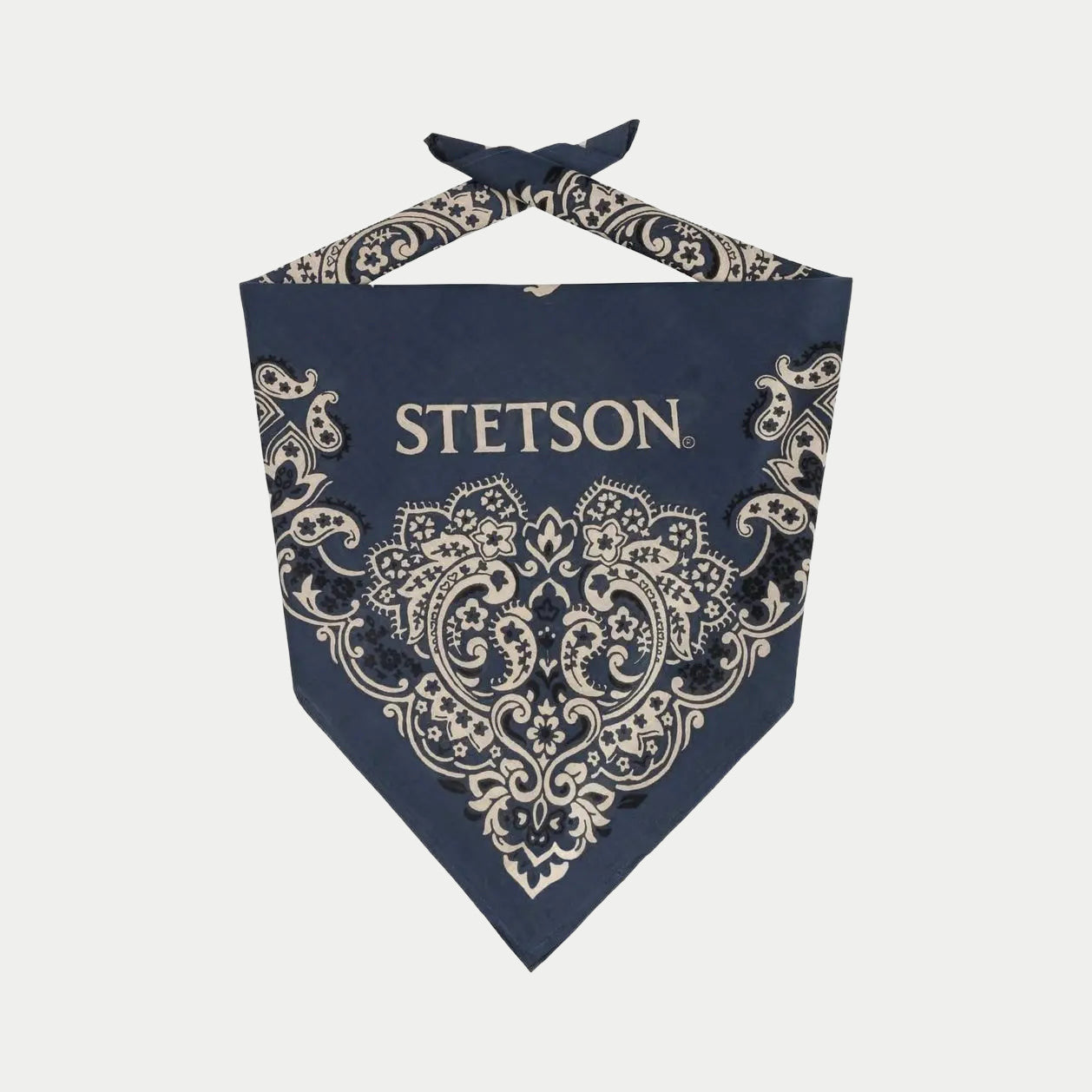 Bandana Paisley - Bleu - Stetson - détail 2